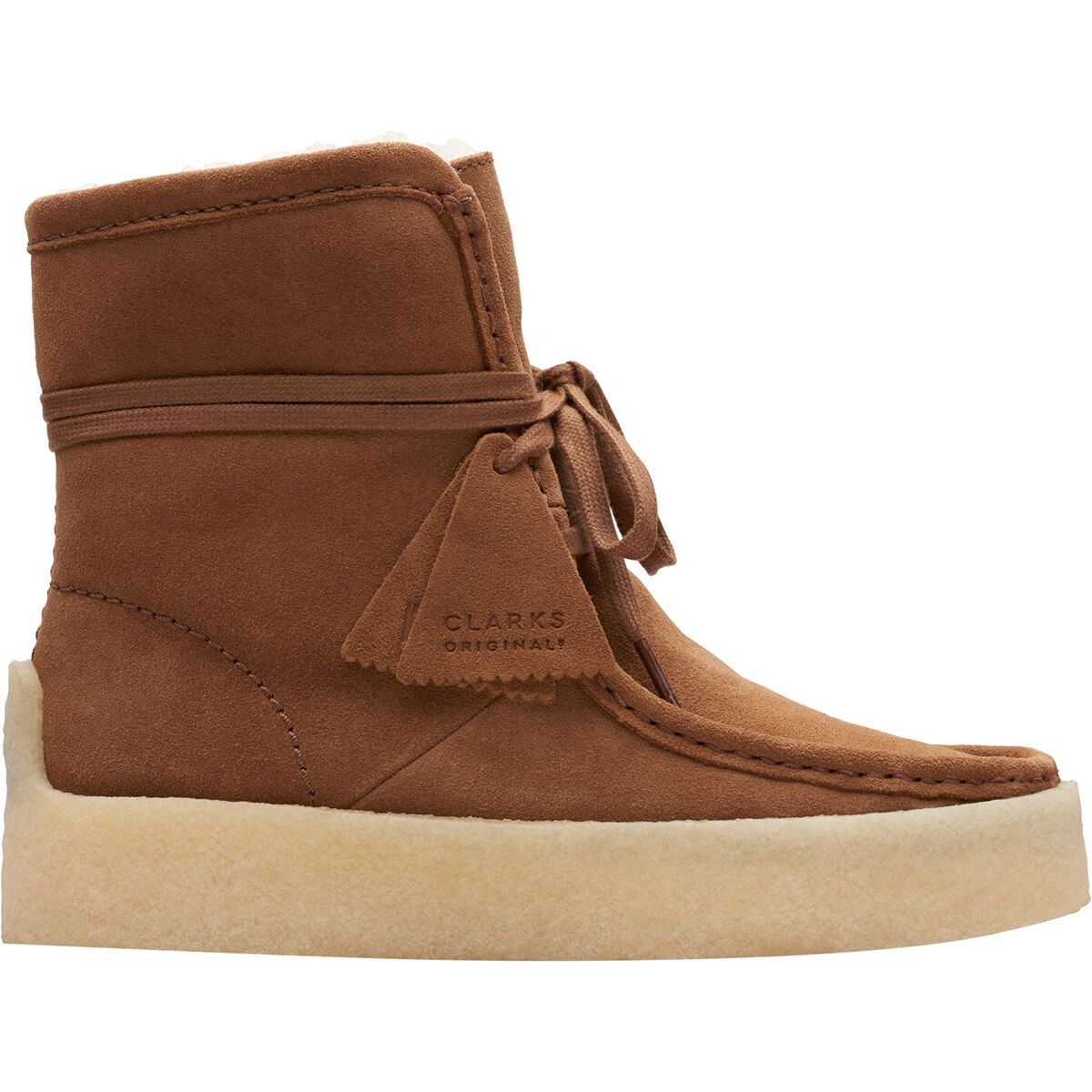 Clarks Wallabee Cup Hi Boot - Women's Cola Suede, 6.5
