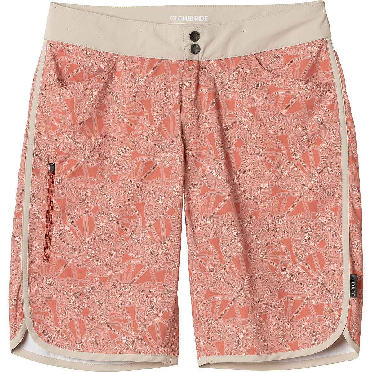Image of Club Ride Apparel Savvy Short - Women's Ginger Spice Palm, S