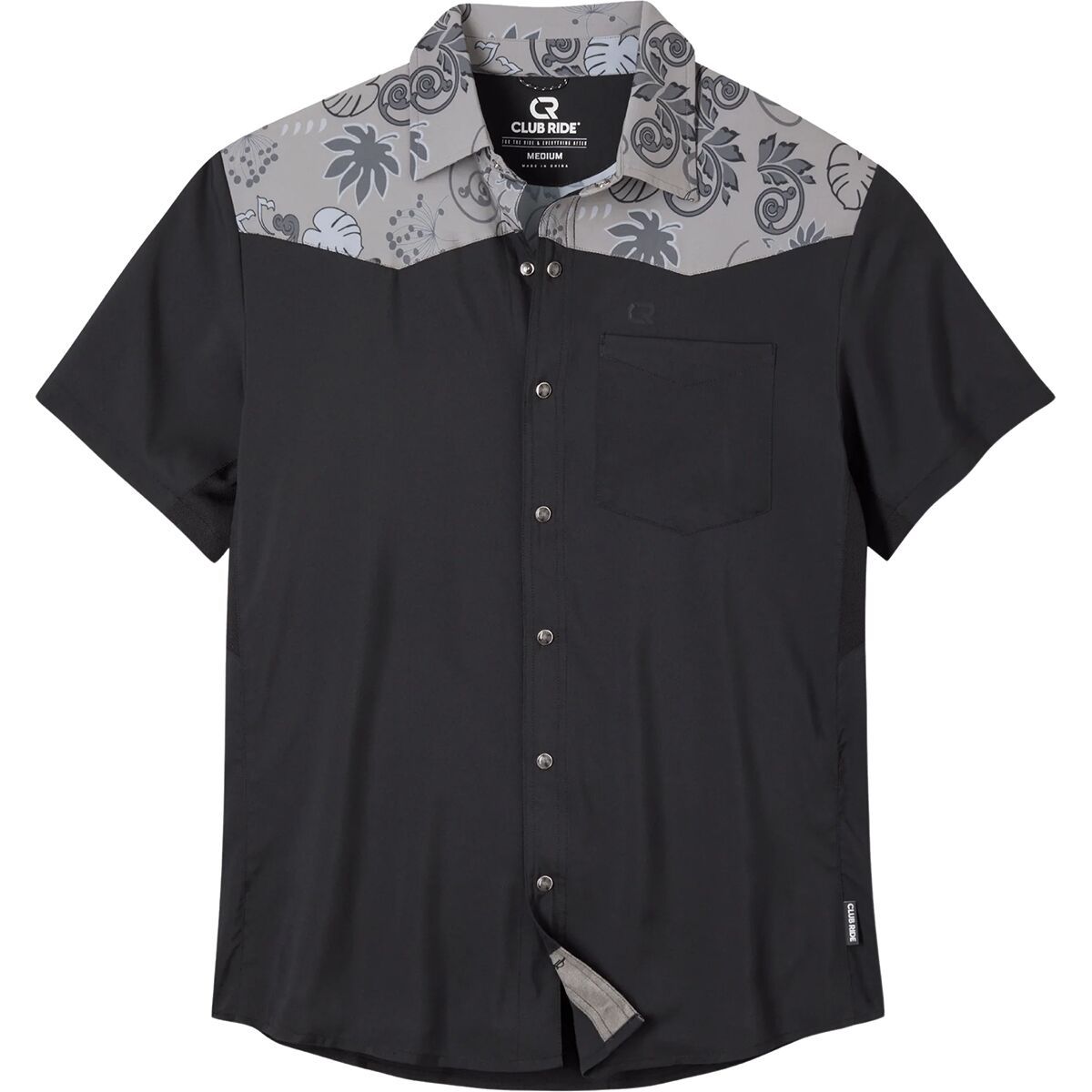 Image of Club Ride Apparel New West Jersey - Men's Black/December Sky Paisley, XL
