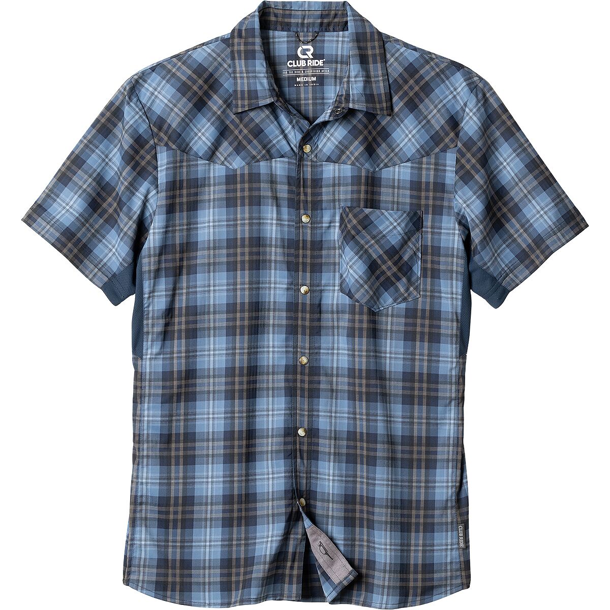 Image of Club Ride Apparel New West Jersey - Men's Indigo Plaid, XL