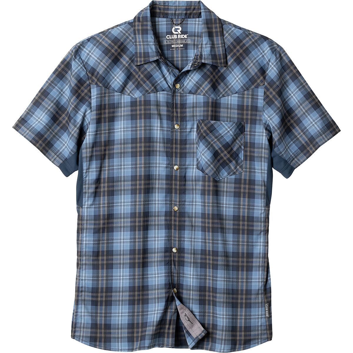 Image of Club Ride Apparel New West Jersey - Men's Indigo Plaid, S
