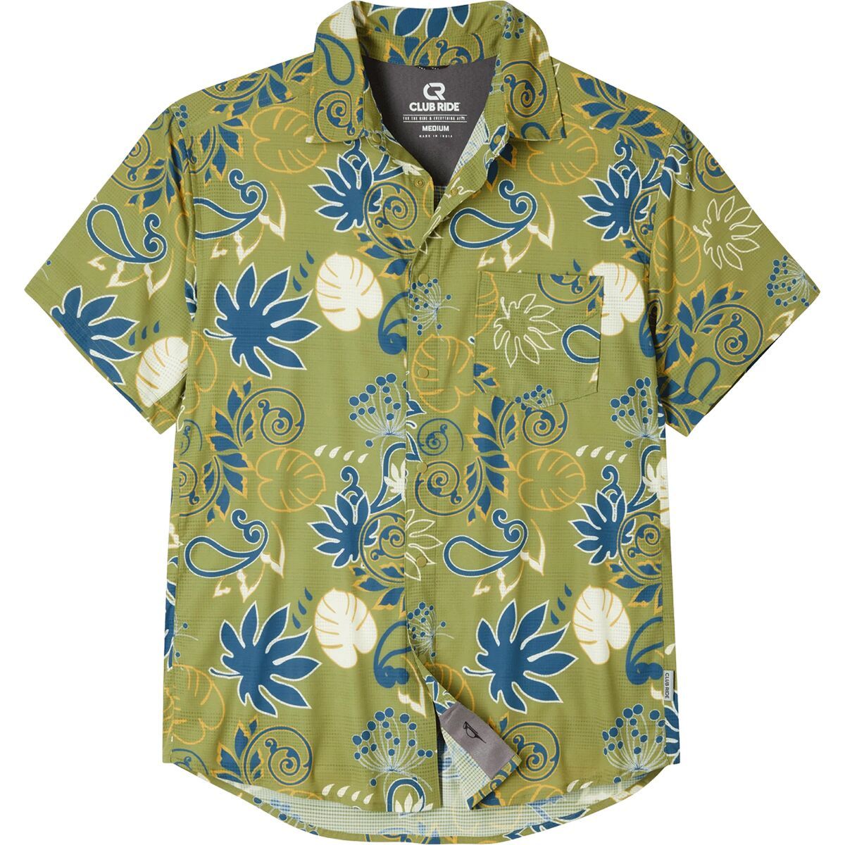 Image of Club Ride Apparel Motive Jersey - Men's Moss Stone Paisley, S