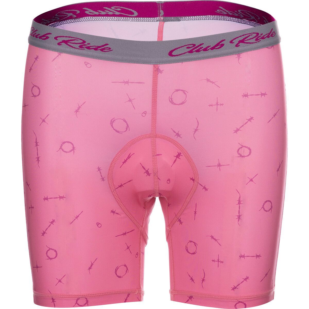 Image of Club Ride Apparel Drift Short - Women's Wild Orchid Barb Print, M