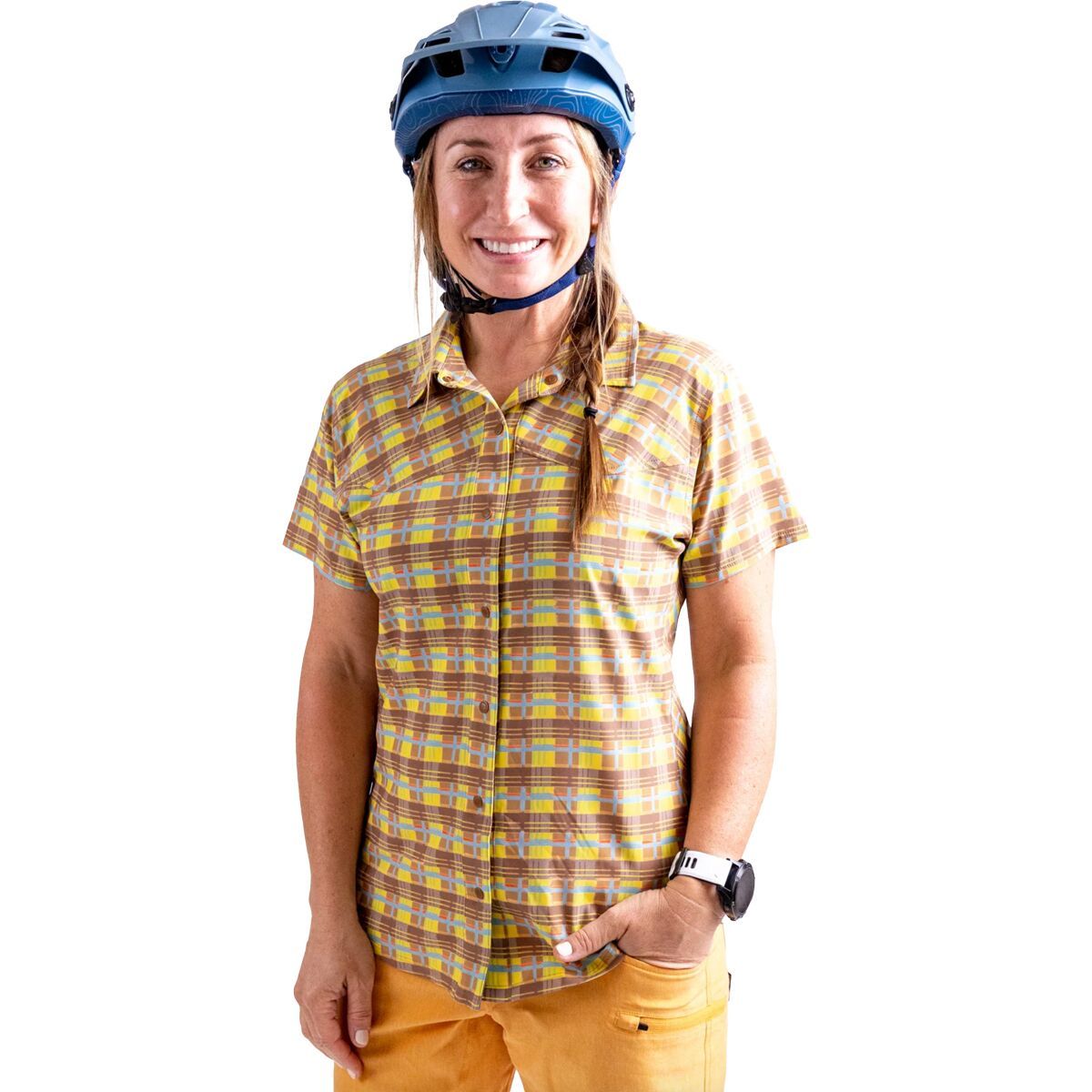 Club Ride Apparel Club Ride Apparel Bandara RGB Plaid Jersey - Women's Brown Sugar Rgb, XS