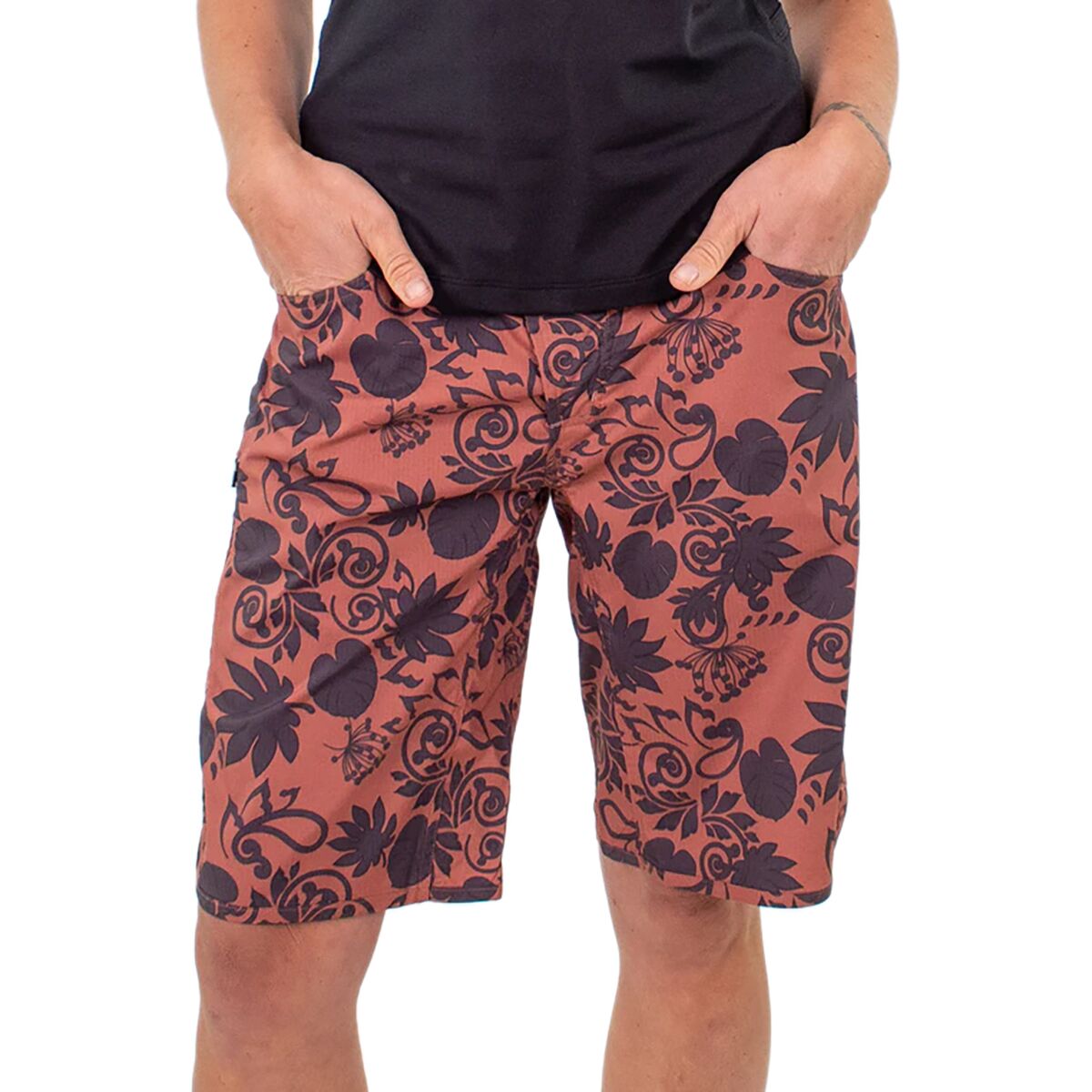 Club Ride Apparel Club Ride Apparel Savvy 11in Paisley Print Short - Women's Auburn Paisle Print, XS