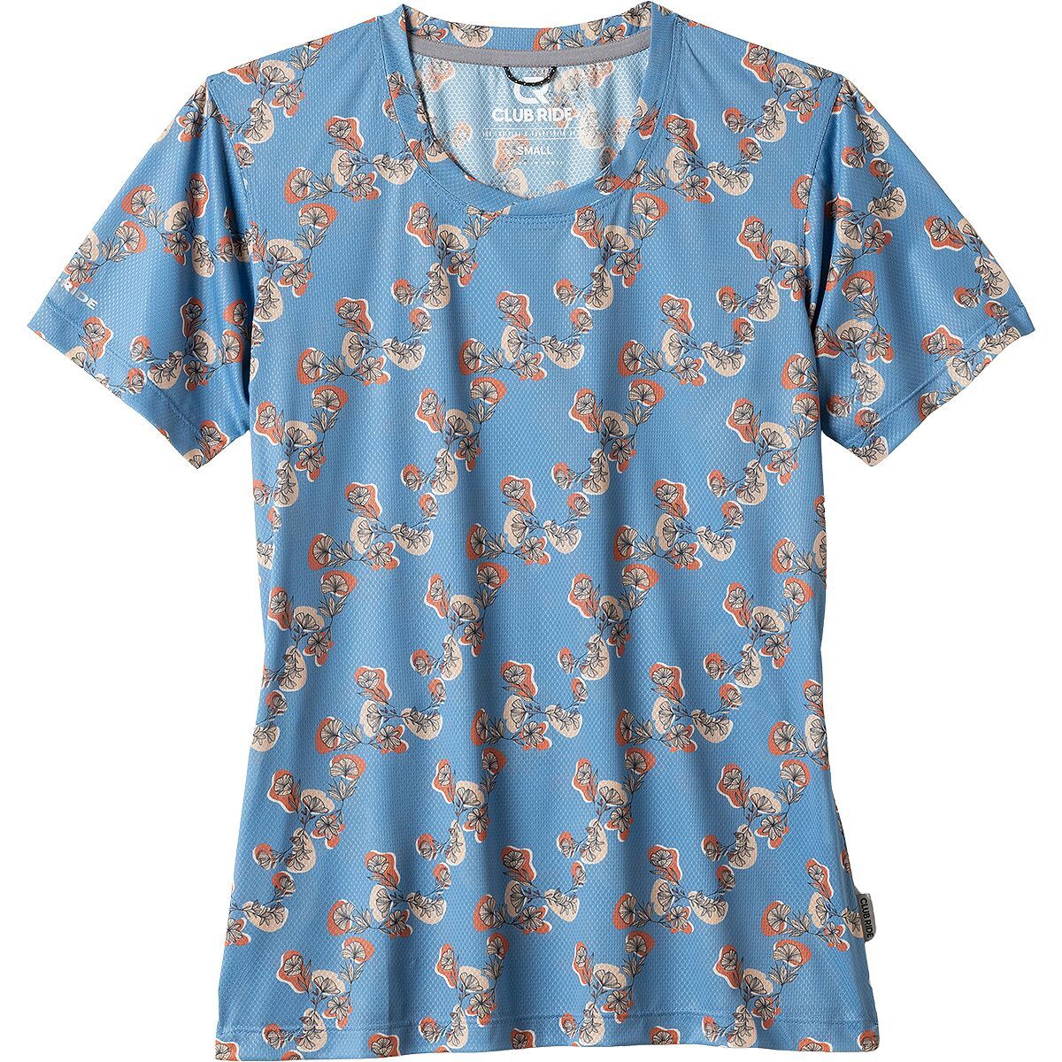 Image of Club Ride Apparel Spire Tech T-Shirt - Women's Mellow Buff Floral, XS