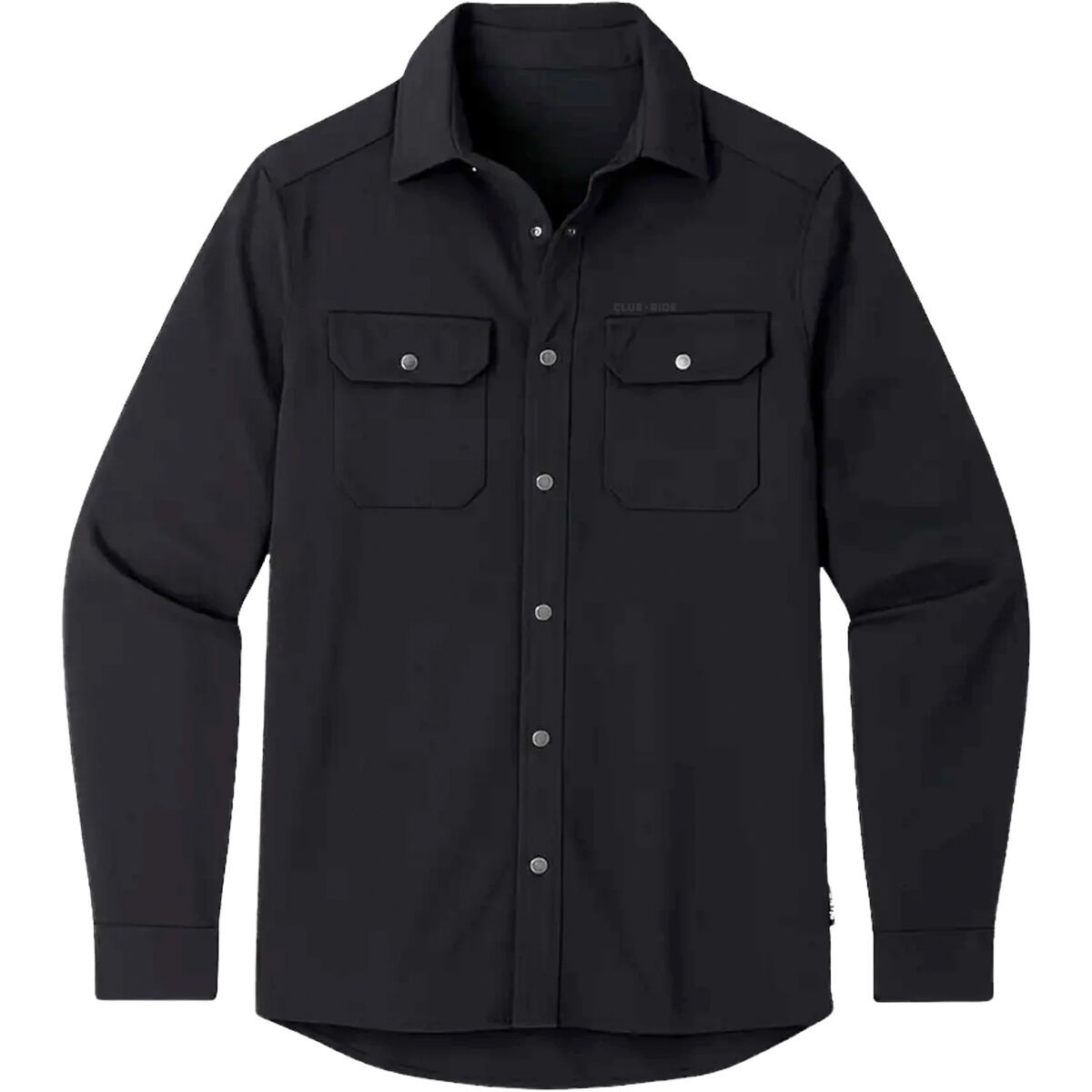 Image of Club Ride Apparel Daniel Flannel Long-Sleeve Jersey - Men's Black Solid, L