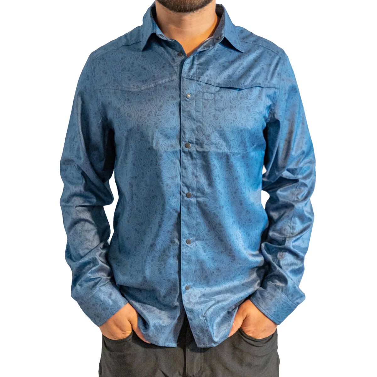 Club Ride Apparel Club Ride Apparel Go Long Print Jersey - Men's Blue Indigo Clip Print, M