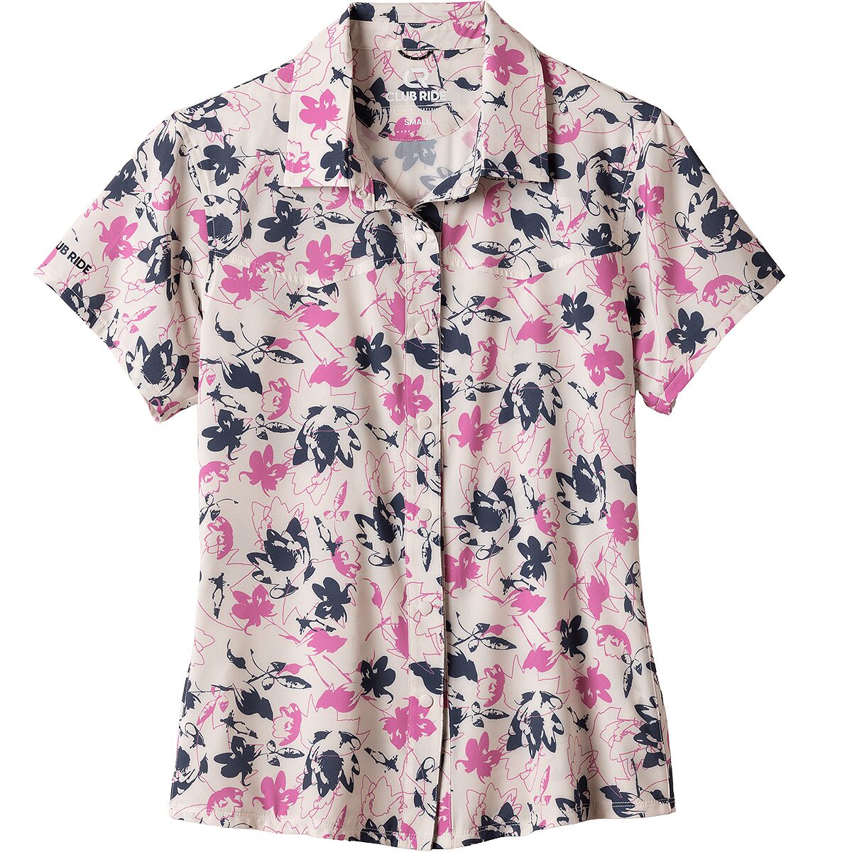 Image of Club Ride Apparel Bandara Jersey - Women's Egret Fox Pink Floral, L