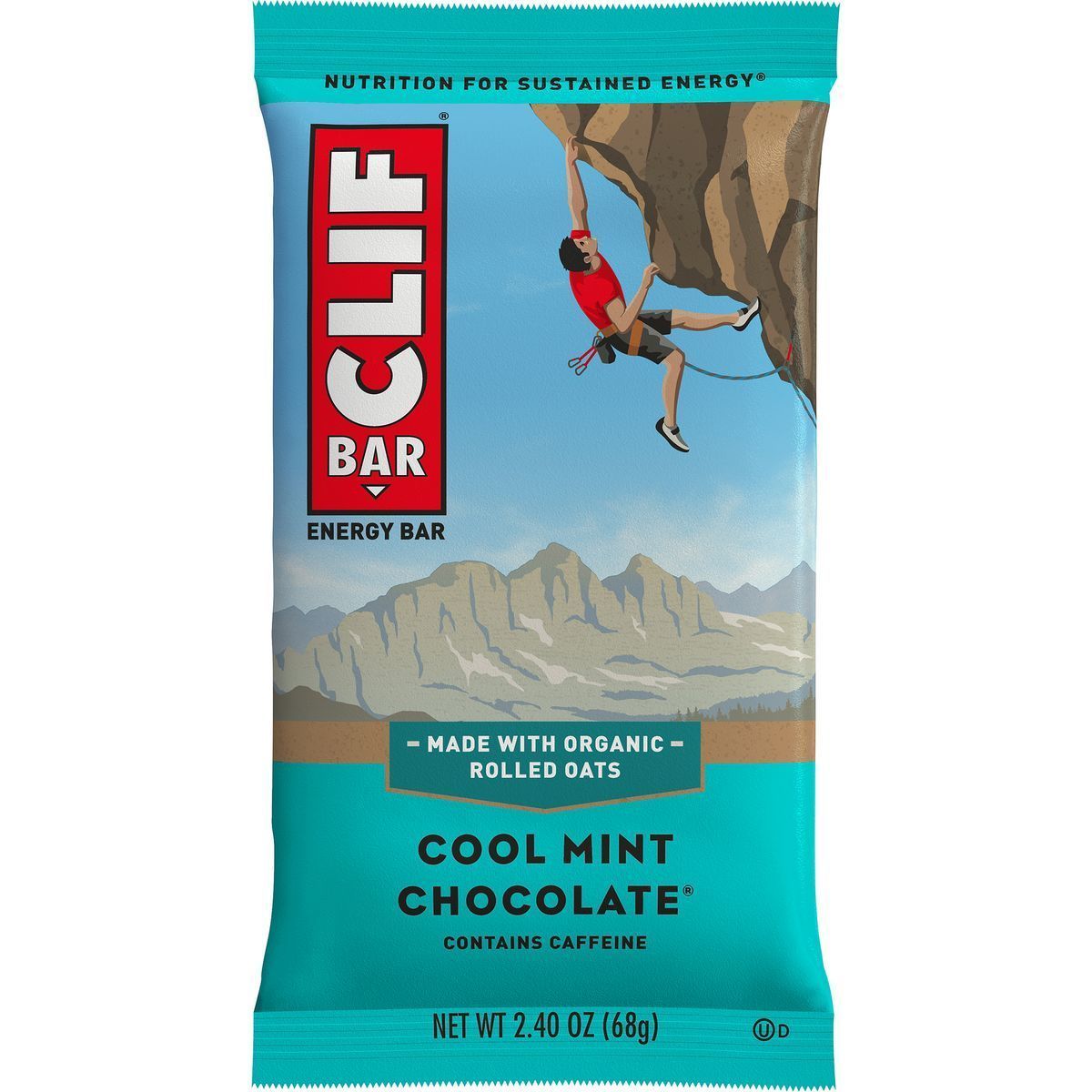 Image of Clifbar Clif Bars - 12 Pack Cool Mint Chocolate W/Caffeine, One Size