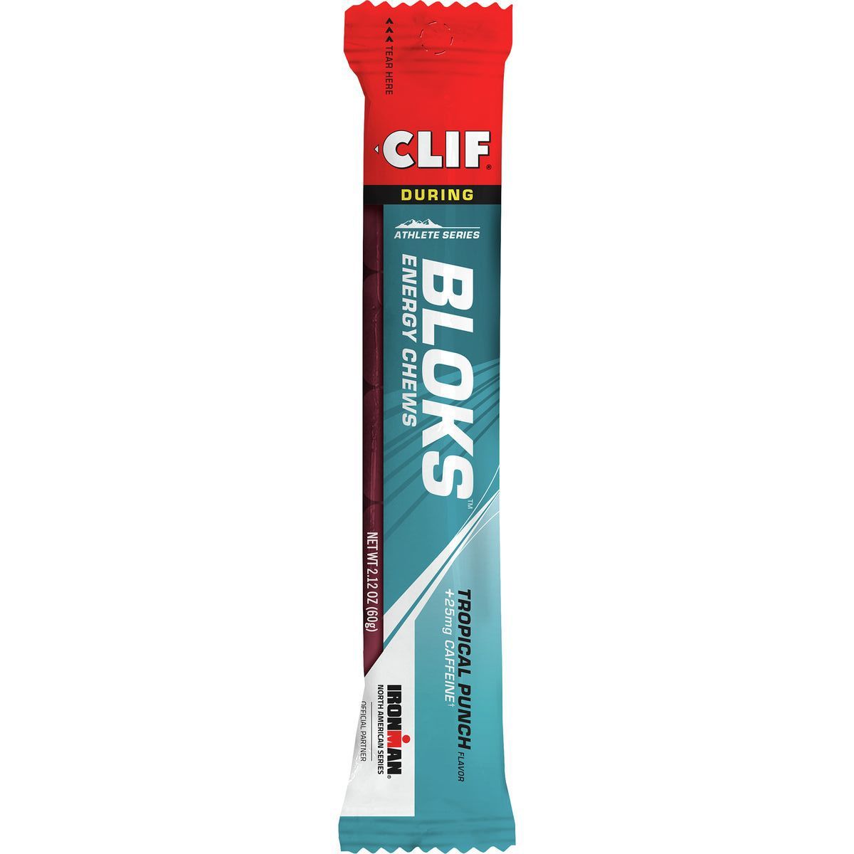 Image of Clifbar Bloks Energy Chews - 18-Pack Tropical Punch W/Caffeine, One Size
