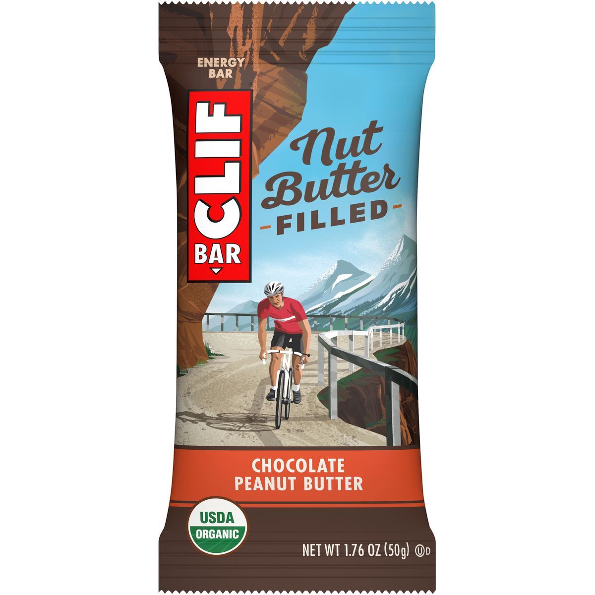 Image of Clifbar Nut Butter Filled - 12-Pack Chocolate Peanut Butter, box of 12