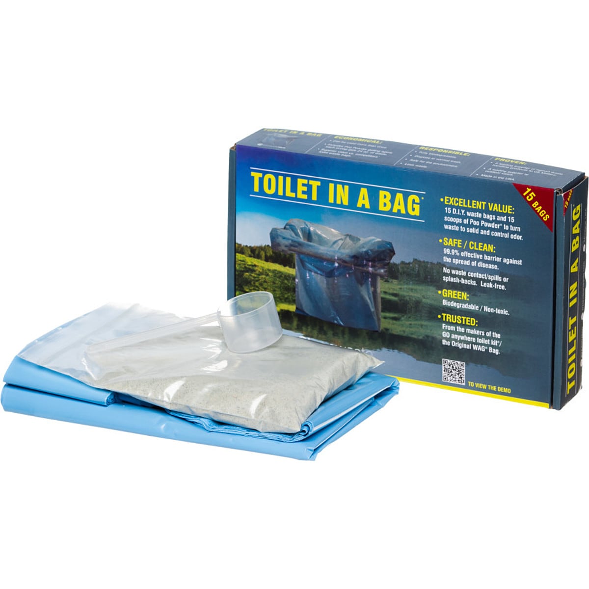 Cleanwaste Toilet In A Bag - 15 Pack