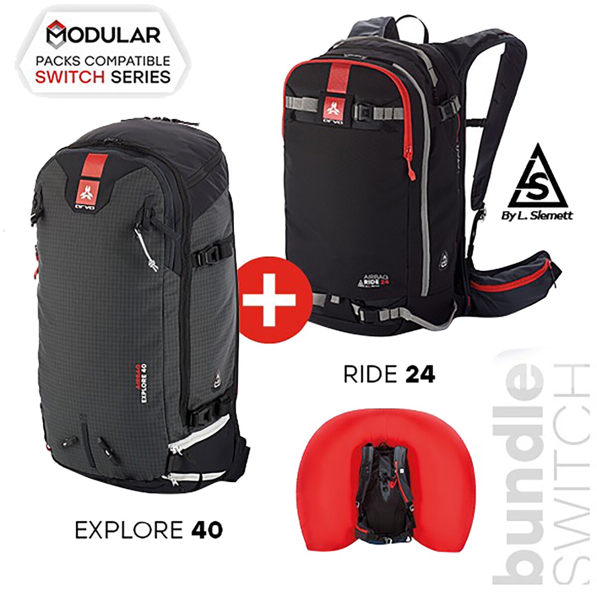 Image of ARVA Switch Airbag Extreme Bundle (Ride24 + Explore40) One Color, One Size