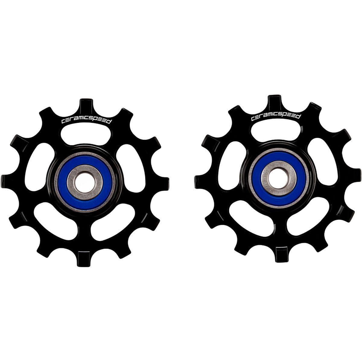Image of CeramicSpeed 12 Tooth Aluminum Pulley Wheels Black/Shimano, R9100/R8000/RX800/GRX