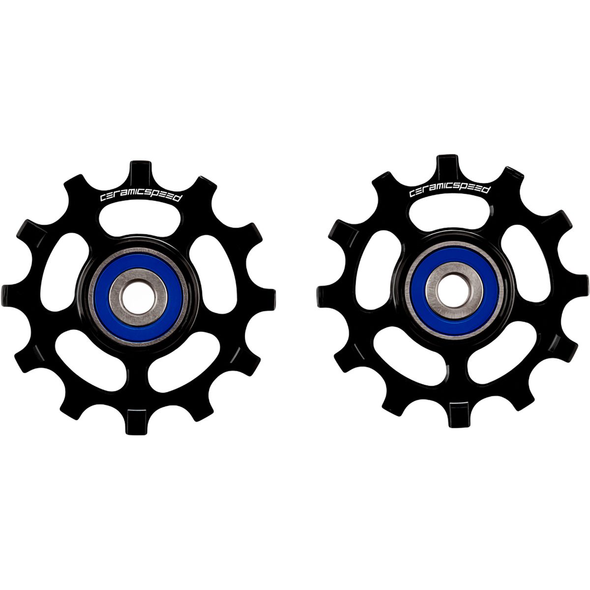 Image of CeramicSpeed 12 Tooth Aluminum Pulley Wheels Black/Shimano, R9100/R8000/RX800/GRX