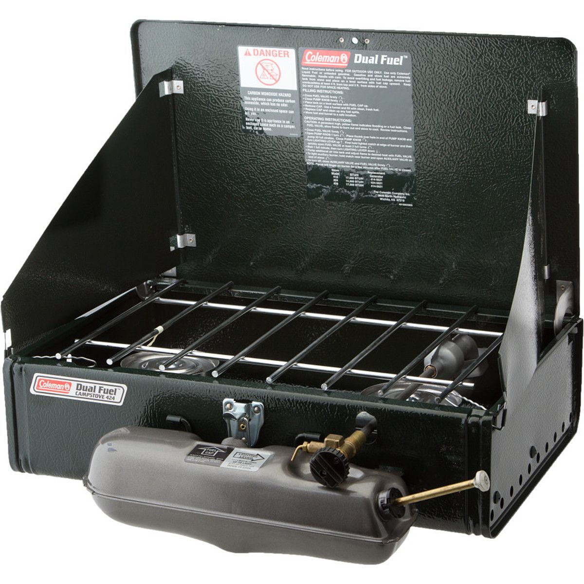 Coleman 2 Burner Dual Fuel Standard Stove - Hike & Camp