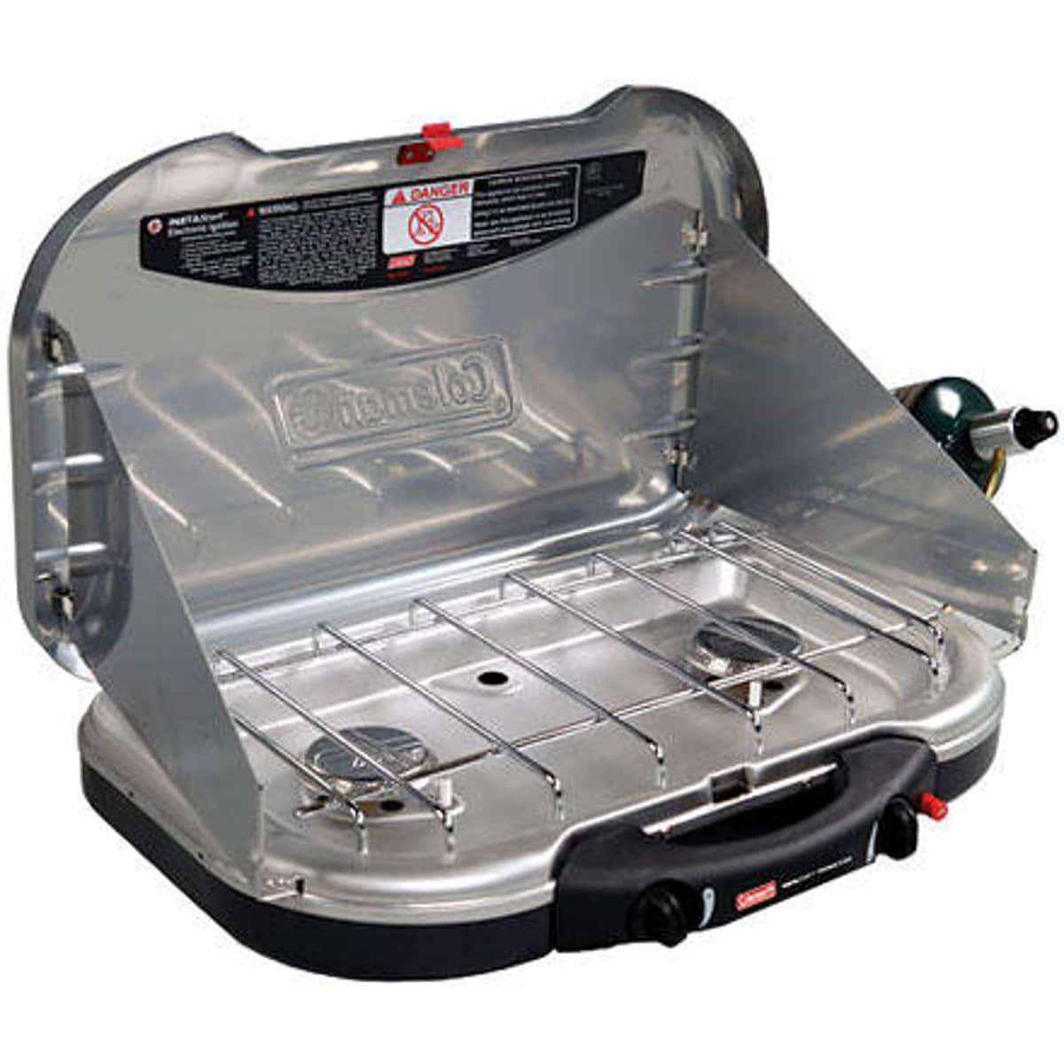 Coleman PerfectFlow InstaStart 2 Burner Stove Hike Camp