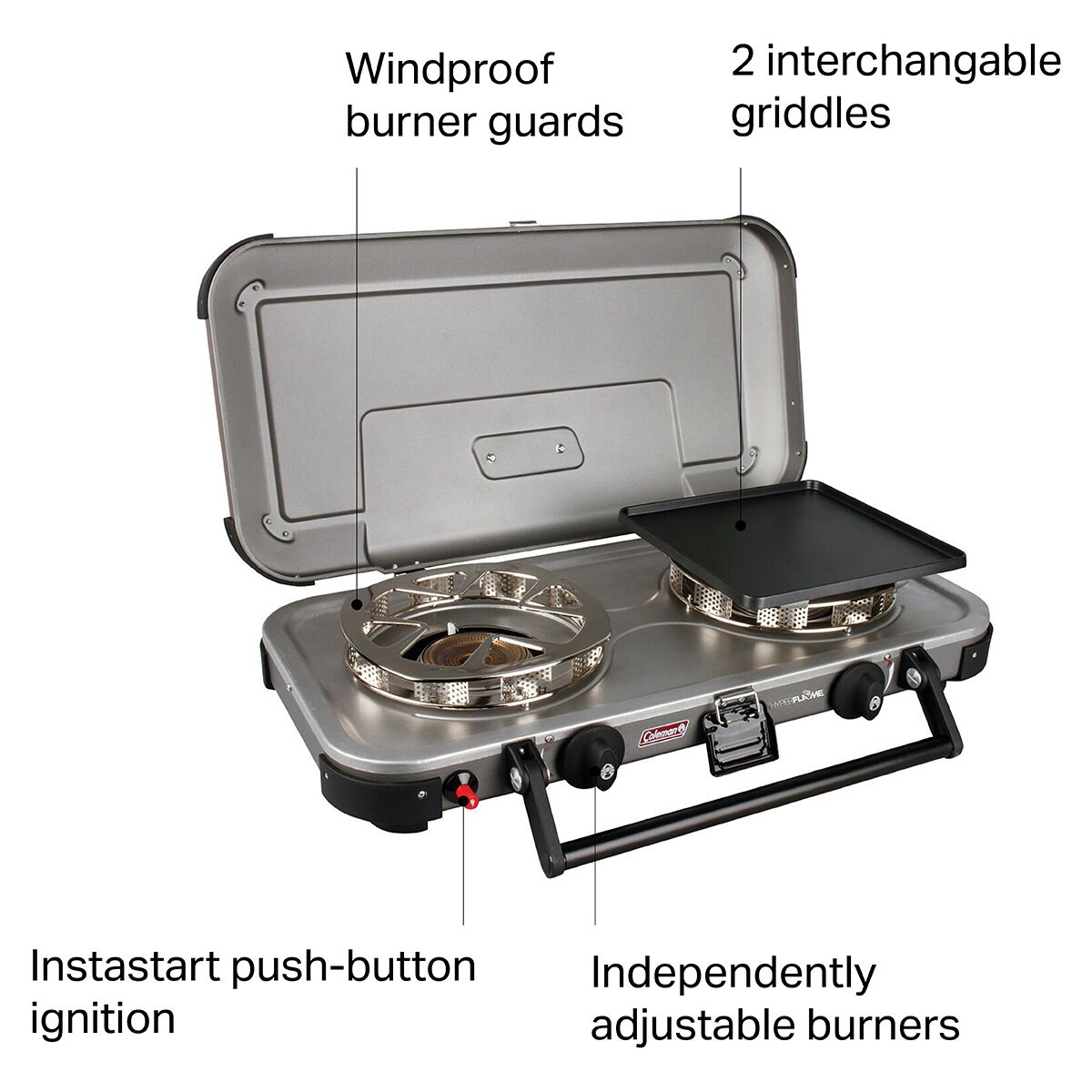 Coleman 2-Burner Fyre Champion Propane Stove - Hike u0026 Camp