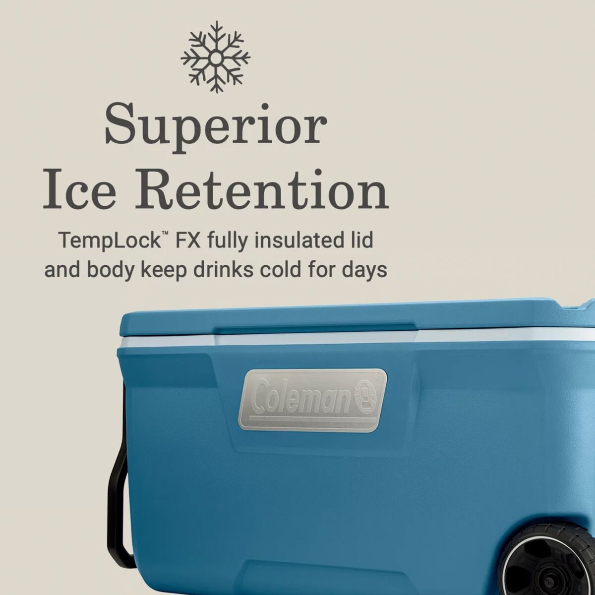 Coleman Atlas 100Qt Wheeled Cooler - Hike & Camp