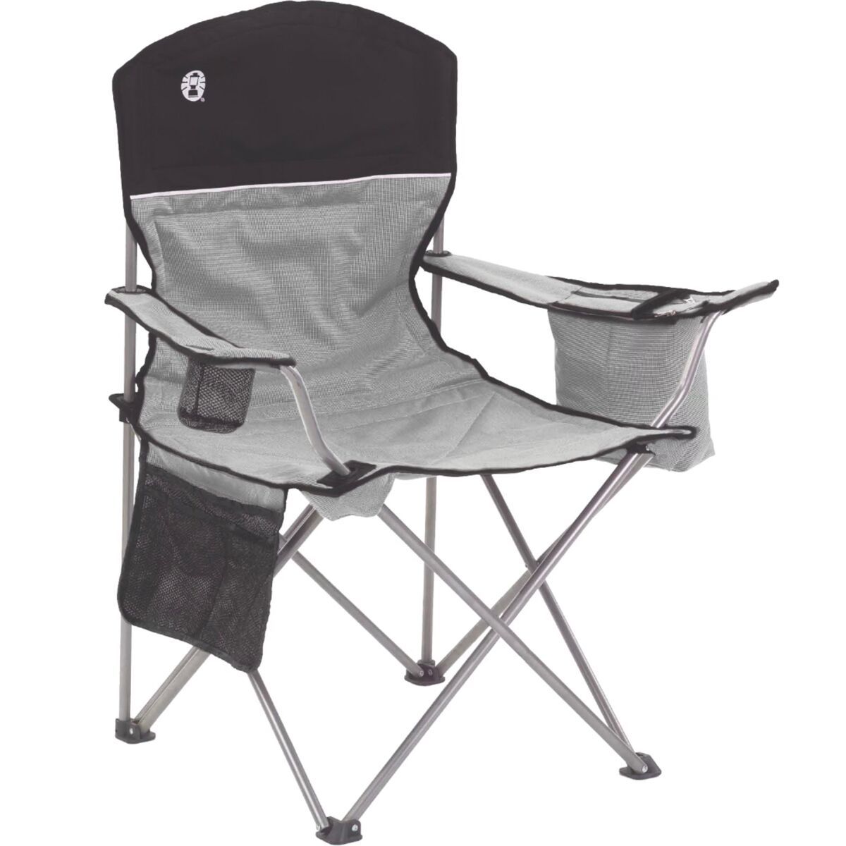 Coleman Cooler Quad Chair Black/Grey, One Size