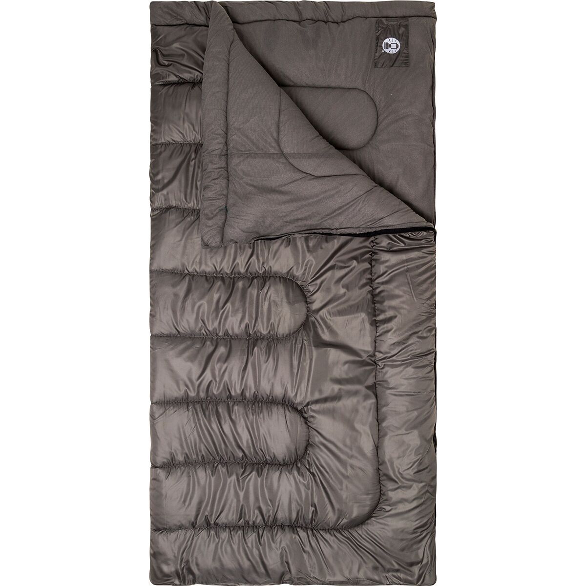 Coleman Biscayne Oversized Warm Weather Bag: 40F Synthetic Black/Grey, Oversized