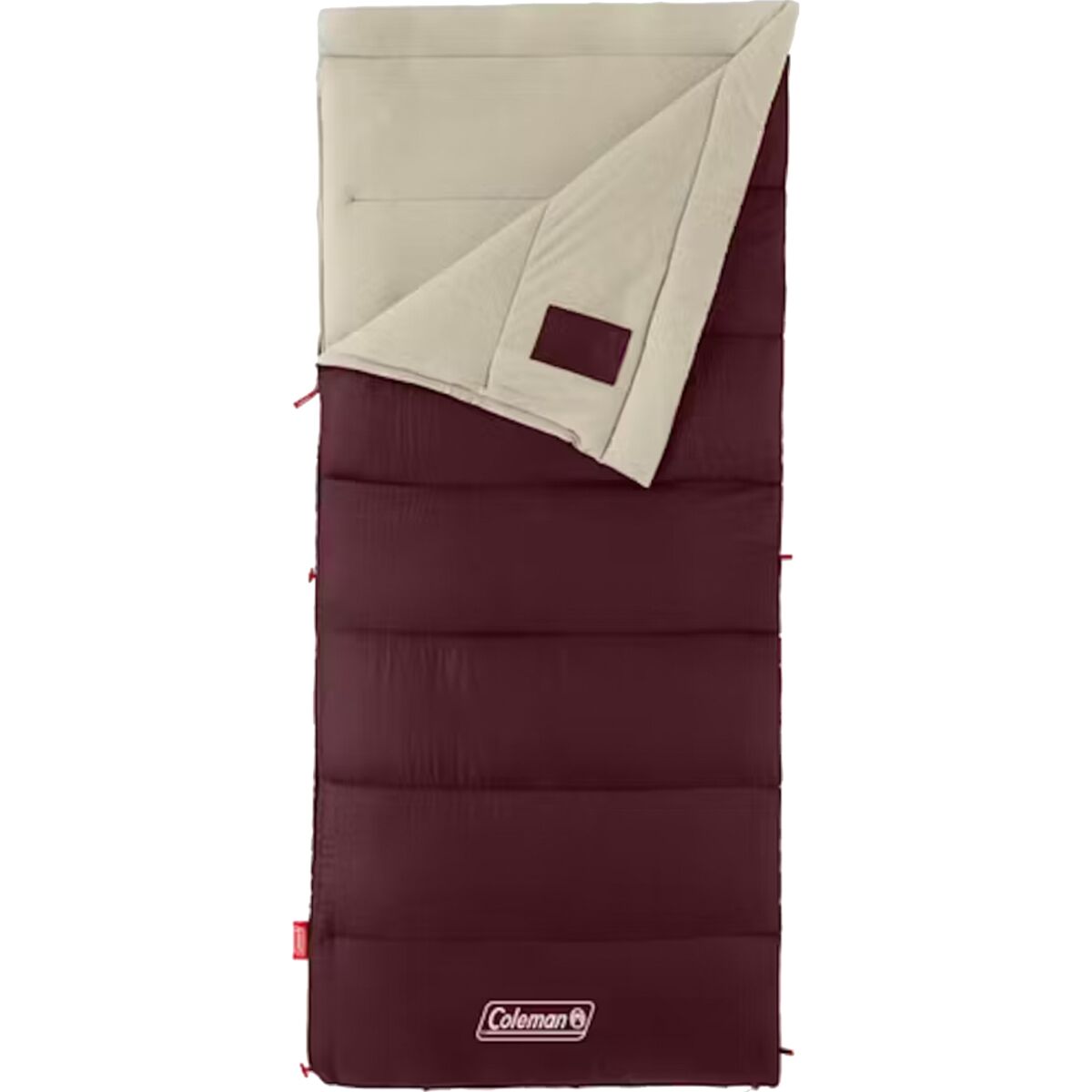 Coleman Coleman Autumn Glen Sleeping Bag - 50F Synthetic Maroon, One Size