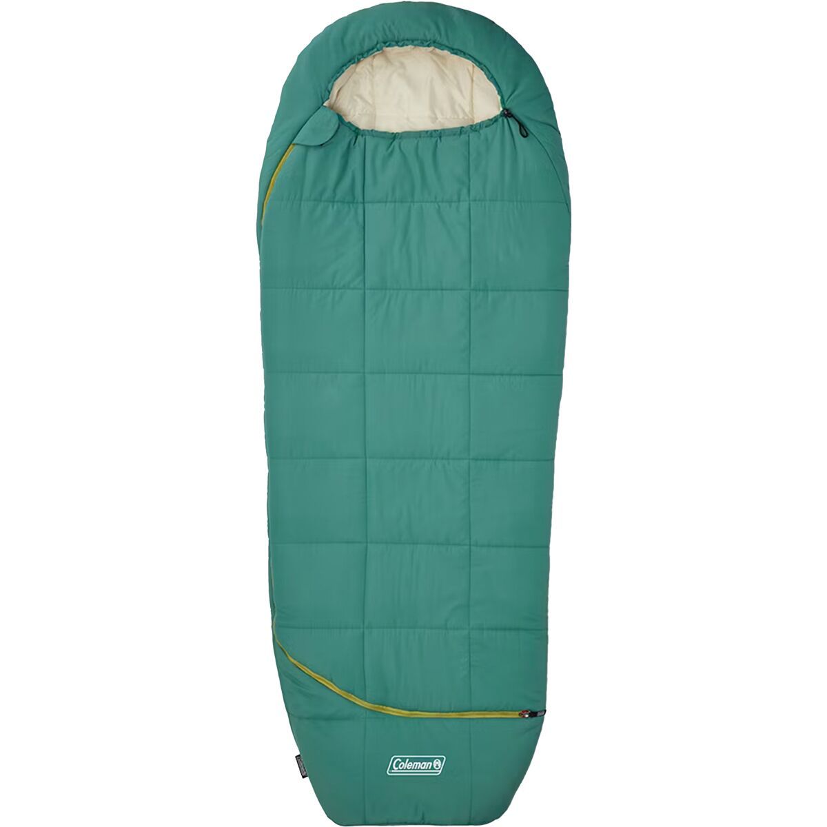 Coleman Big Bay Contour Sleeping Bag: 40F Synthetic Teal, One Size