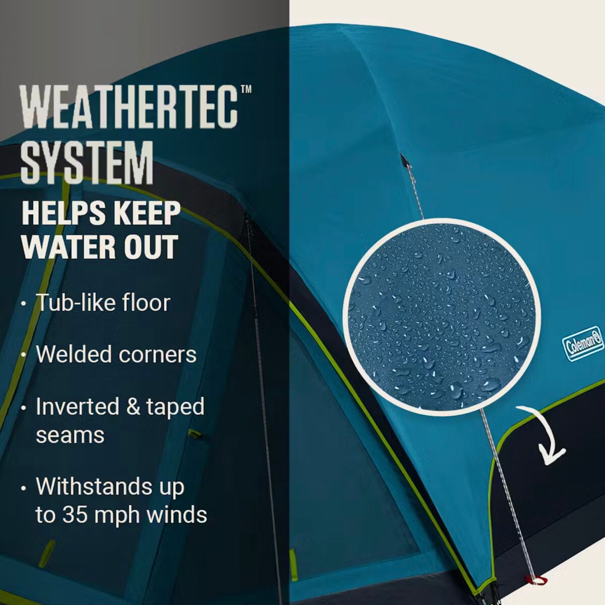 Coleman Skydome Screen Room Tent: 6-Person 3-Season - Hike & Camp