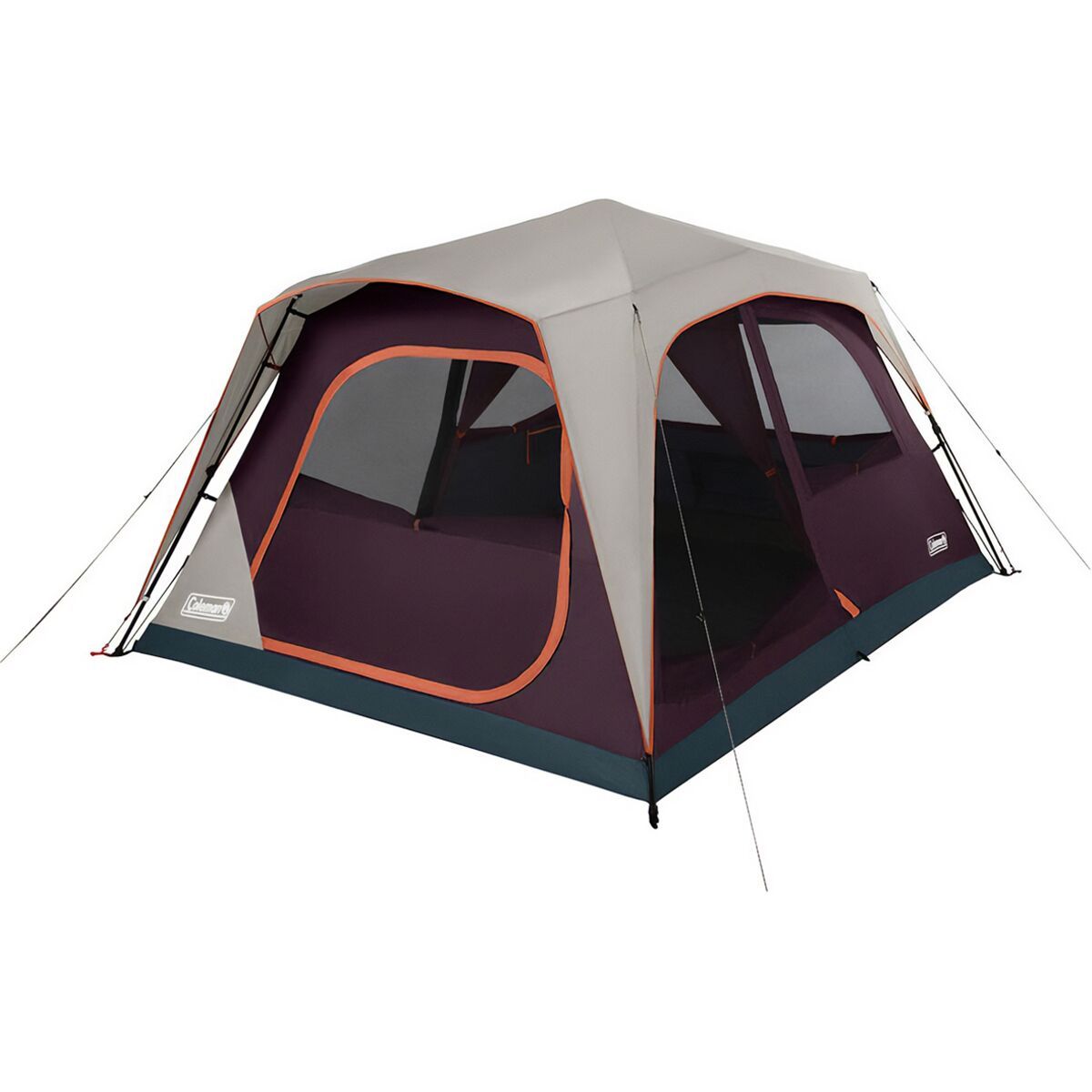 Coleman Skylodge Instant Tent: 8-Person 3-Season Blackberry, One Size