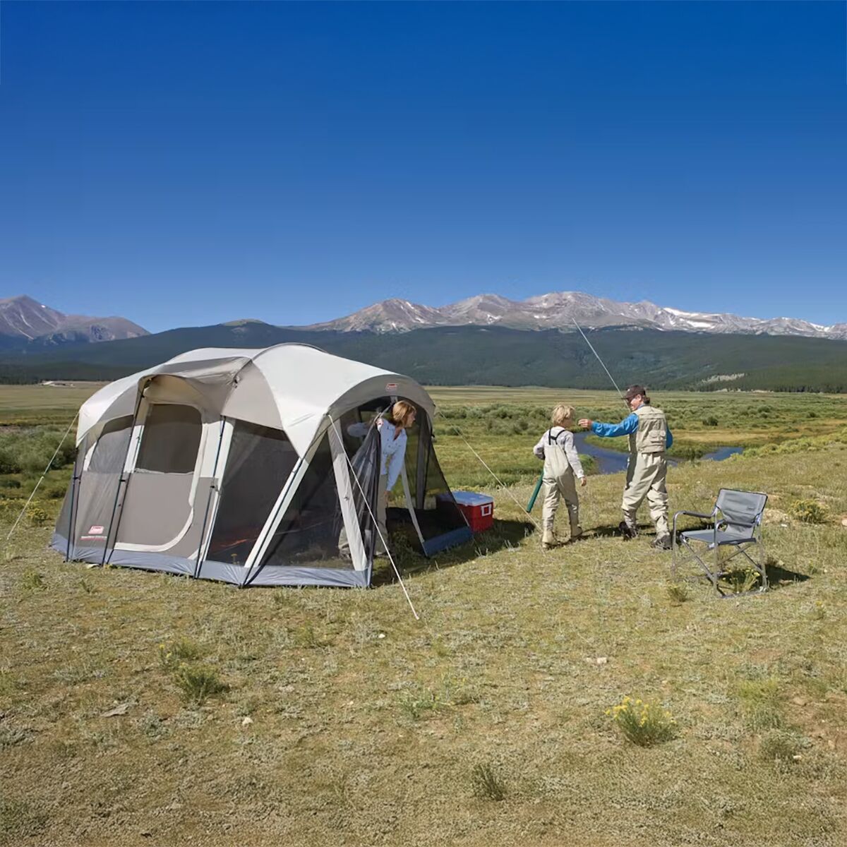 Coleman WeatherMaster 6-Person Tent Screen Room Hike Camp - Main Image