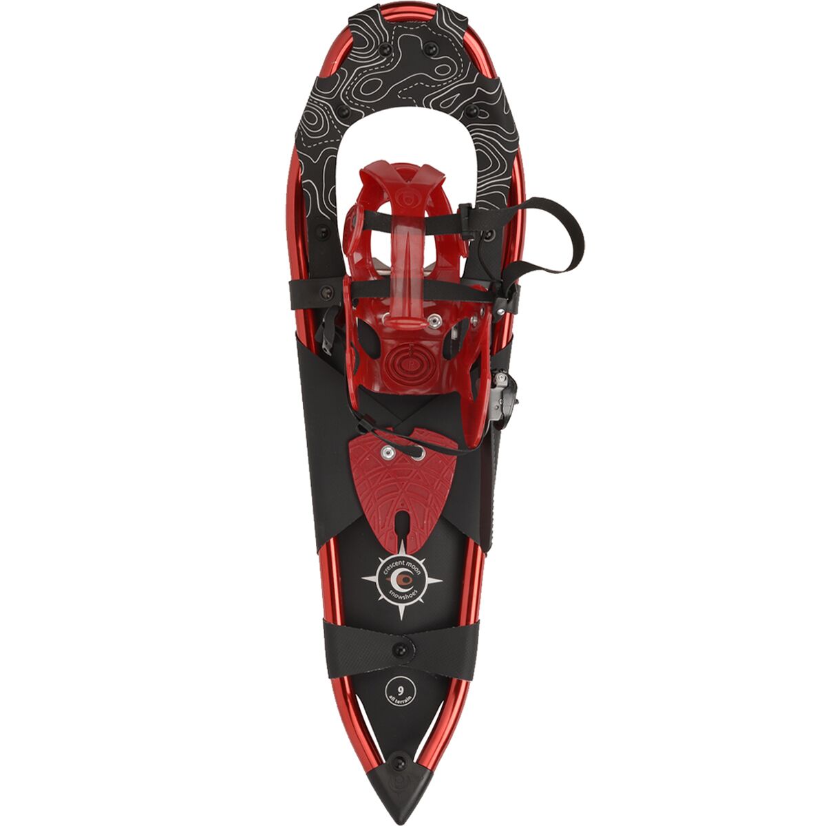 Crescent Moon Crescent Moon Sawtooth 27 Snowshoe Burgundy/Grey, One Size