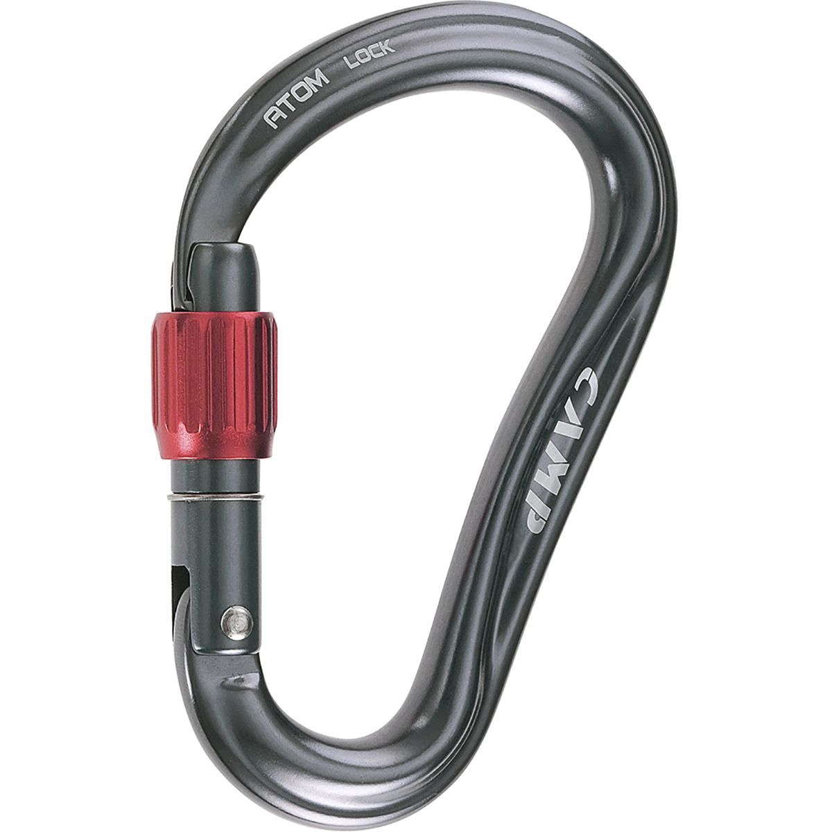 Image of CAMP USA Atom Locking Carabiner Gun Metal, One Size