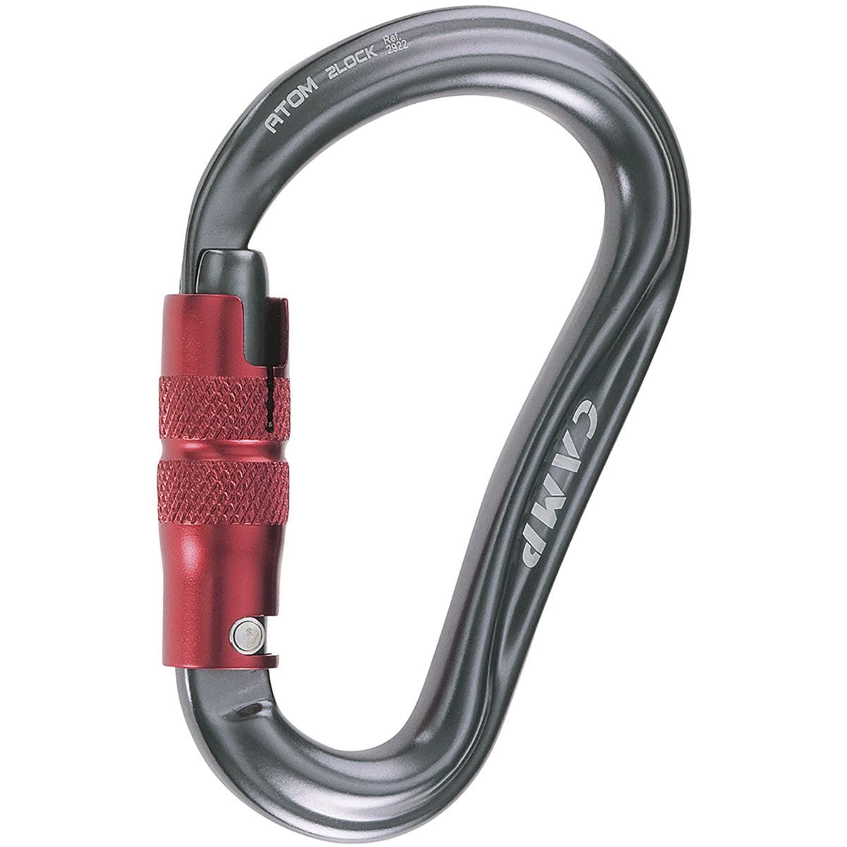 Image of CAMP USA Atom 2 Locking Carabiner Gun Metal, One Size