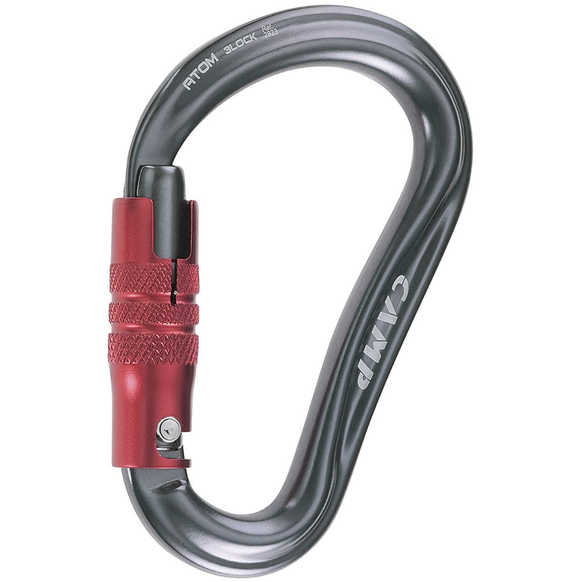 Image of CAMP USA Atom 3 Locking Carabiner Gun Metal, One Size