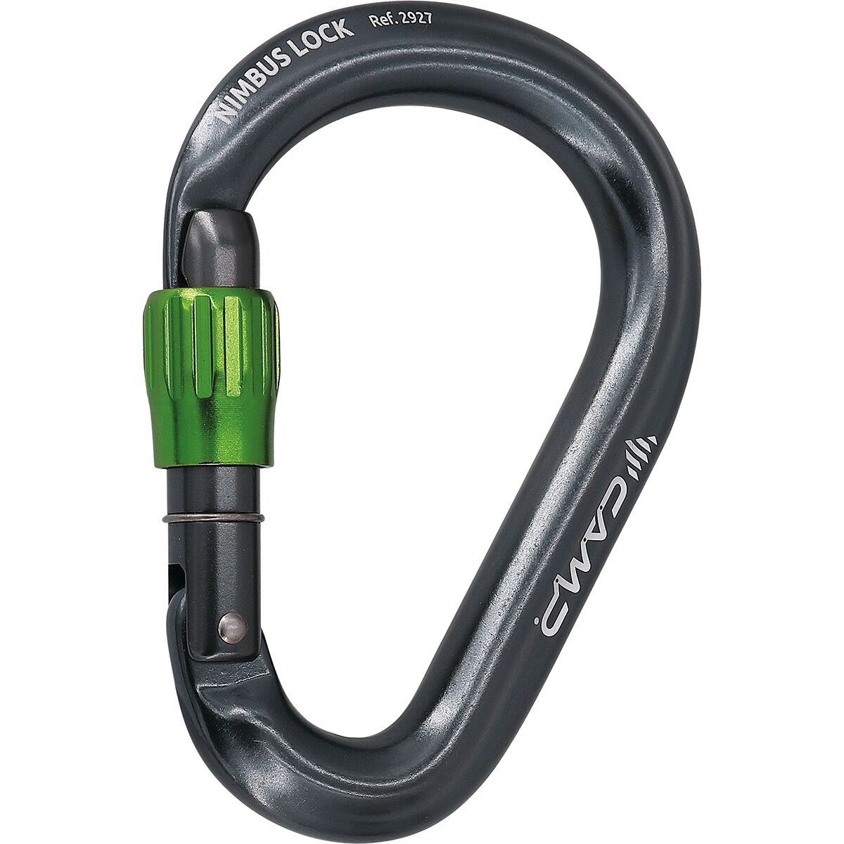 Image of CAMP USA Nimbus Locking Carabiner Gun Metal, One Size