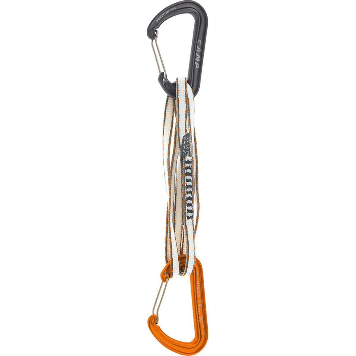 Image of CAMP USA Alpine Express Dyneema Quickdraw Gun Metal/Orange, 60cm