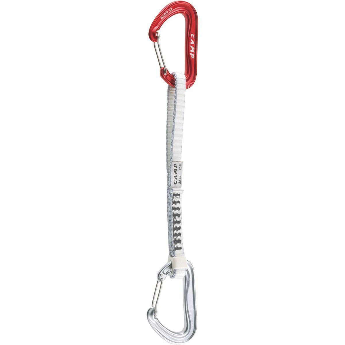CAMP USA Nano 22 Express KS Dyneema Quickdraw Red/Titanium, 18cm