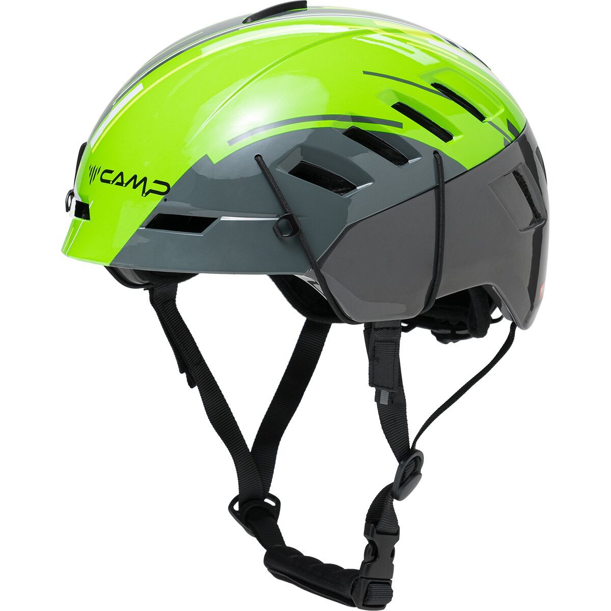 Image of CAMP USA Voyager Climbing Helmet Basalt Grey/Green, L