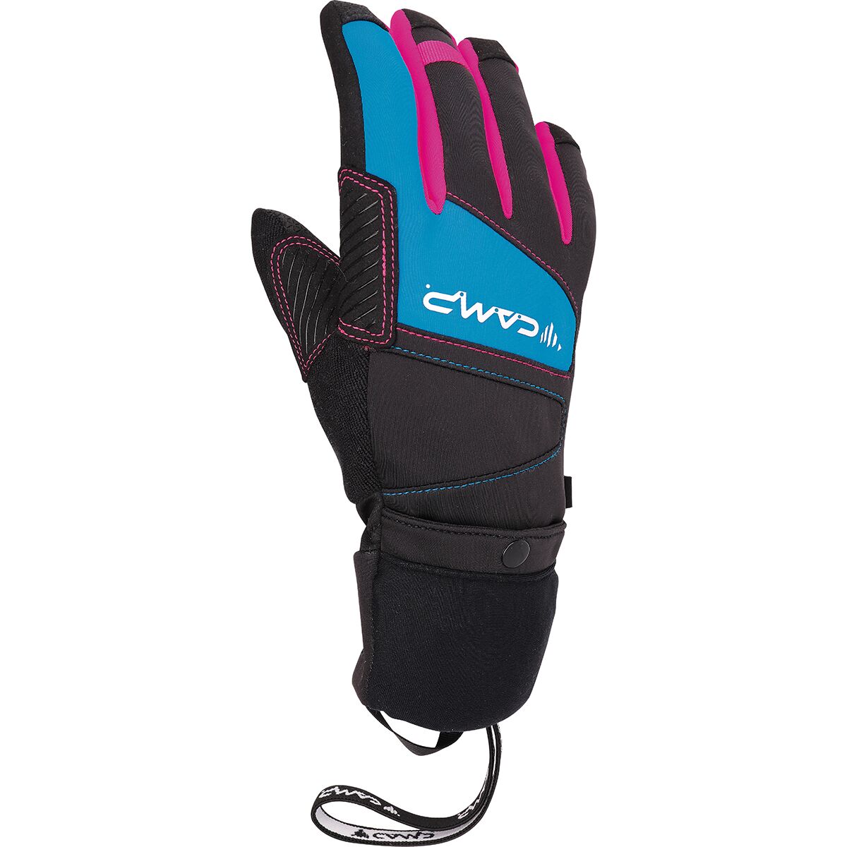 Image of CAMP USA G Comp Warm Glove - Women's Black/Light Blue/Fuchsia, S