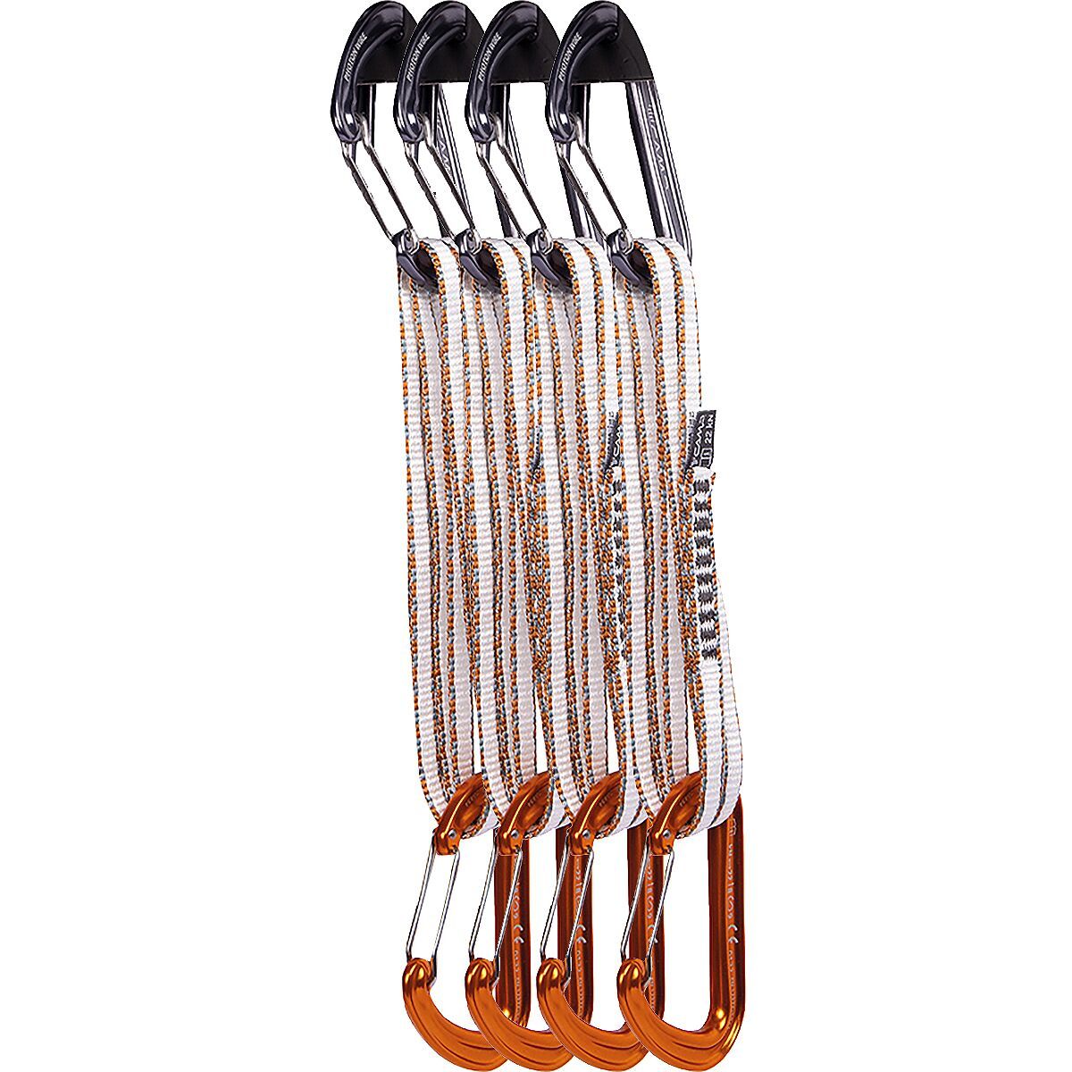 Image of CAMP USA Alpine Express Dyneema Quickdraw - 4-Pack Gun Metal/Orange, 60cm