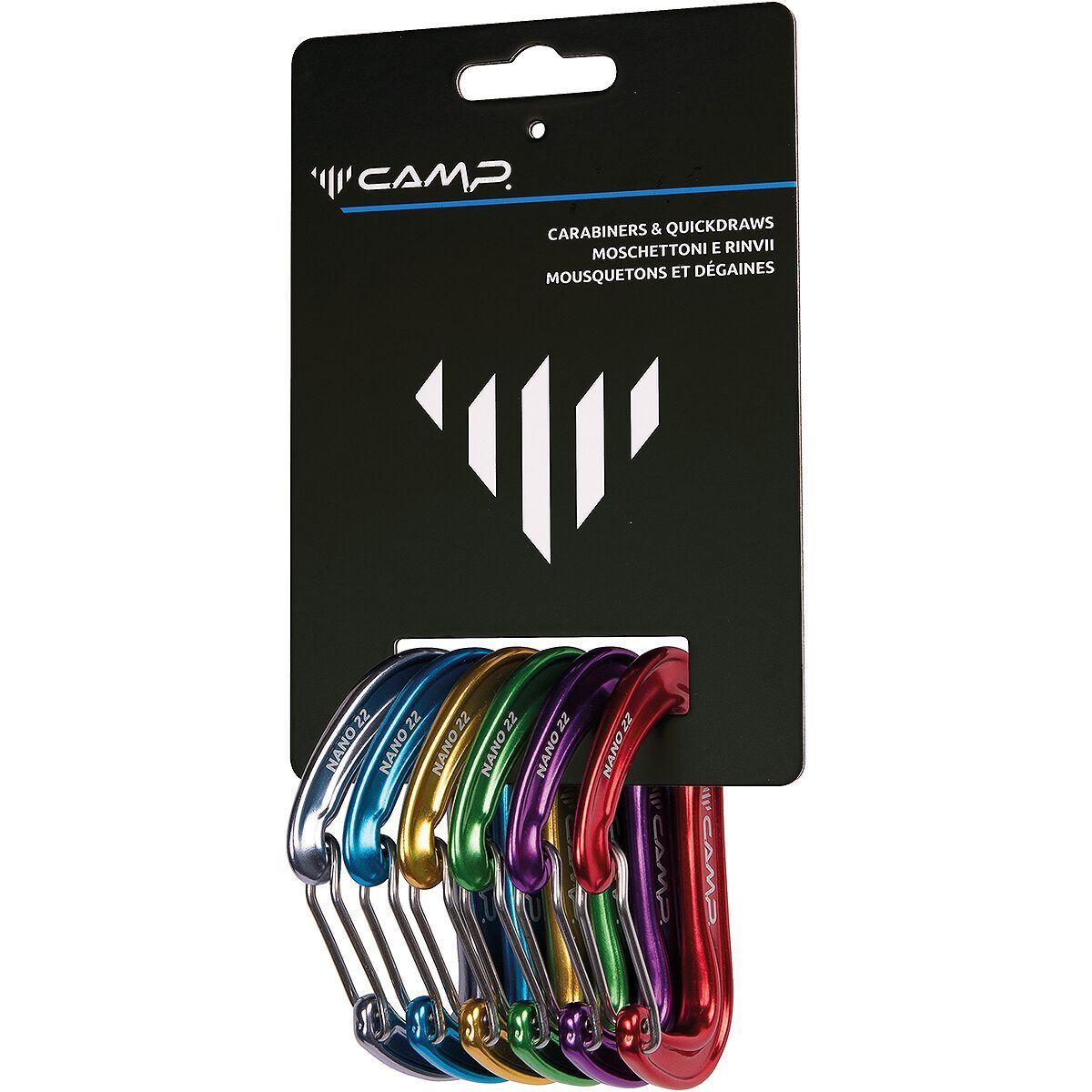 Image of CAMP USA Nano 22 Carabiner Rack Pack Assorted, 6 Pack