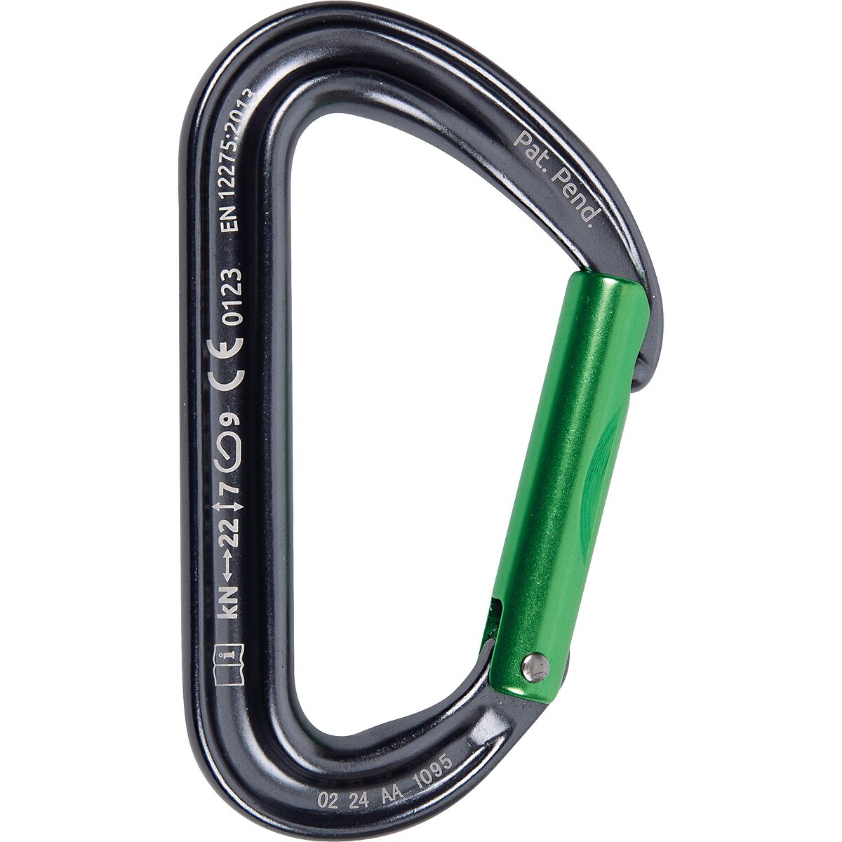 Image of CAMP USA Photon Carabiner Gun Metal, Straight Gate