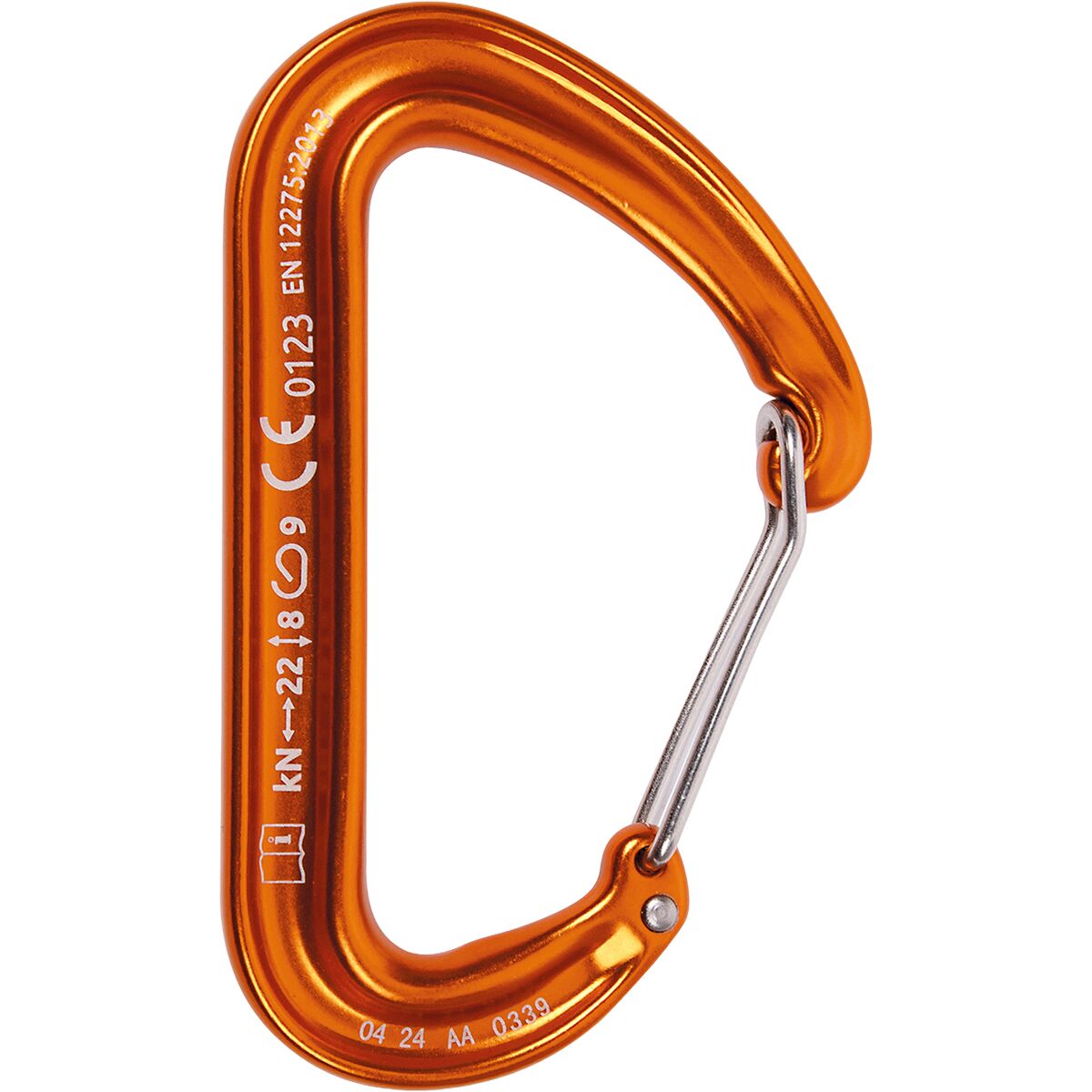 Image of CAMP USA Photon Wire Carabiner Orange, One Size