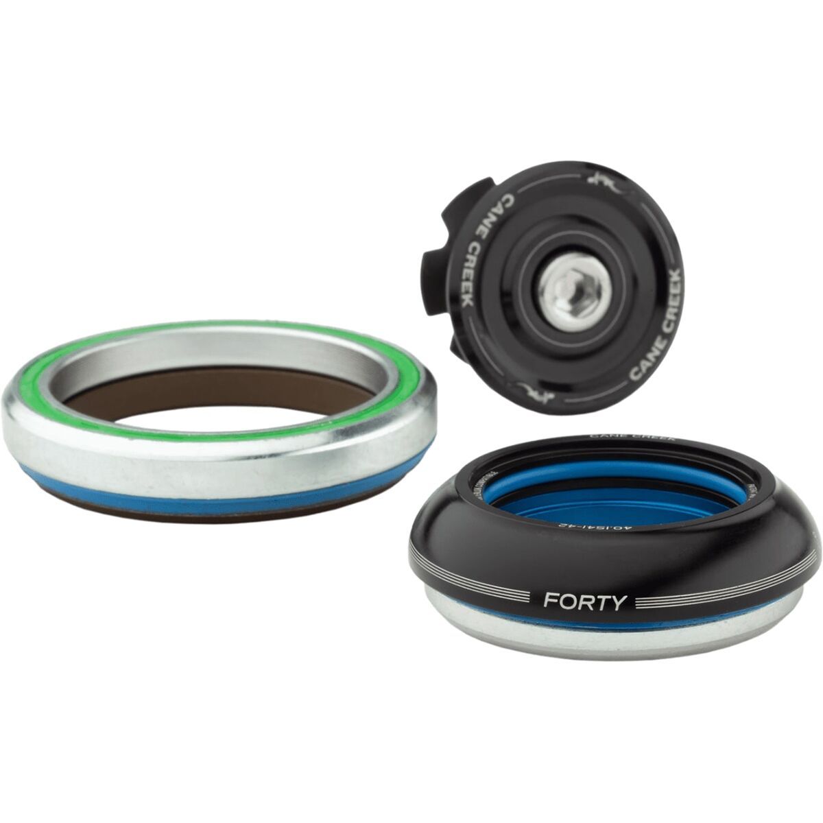 Image of Cane Creek 40-Series Headset Black, Short Cover, IS41/28.6, IS52/40