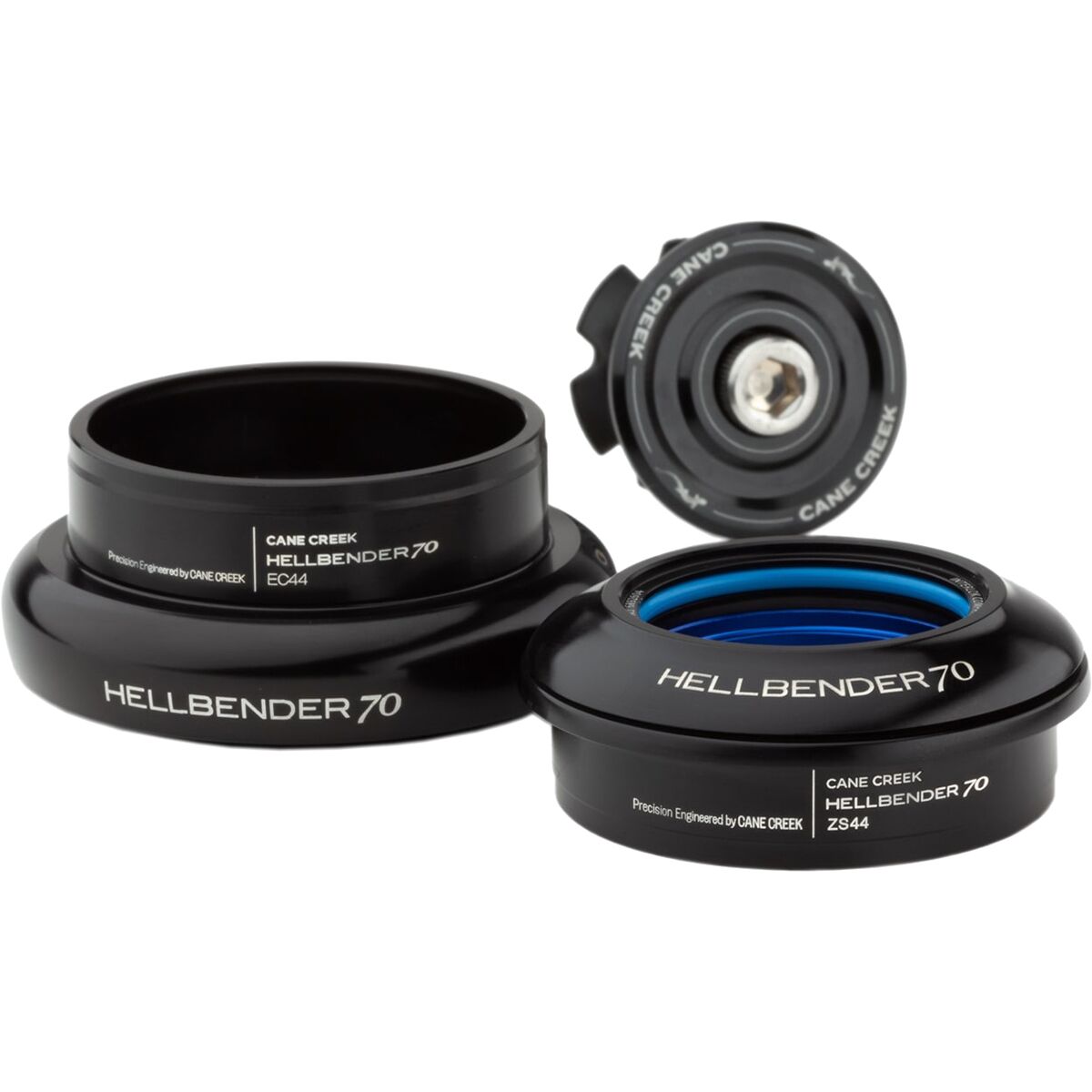 Image of Cane Creek Hellbender 70 Headset Black, IS42/28.6, IS52/40
