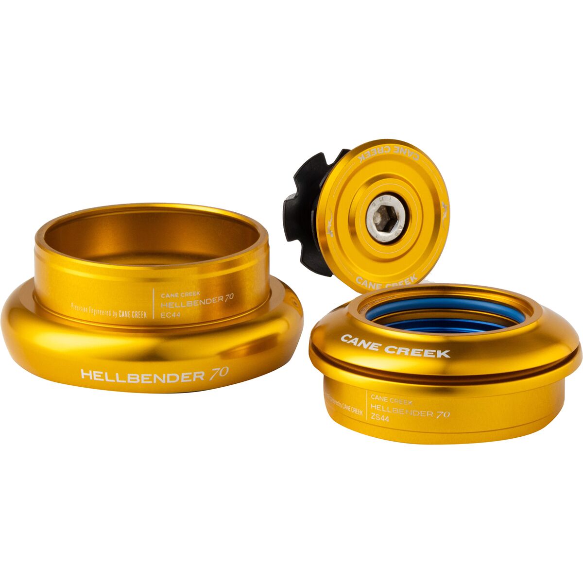 Image of Cane Creek Hellbender 70 Headset Gold, ZS44/28.6, ZS56/40