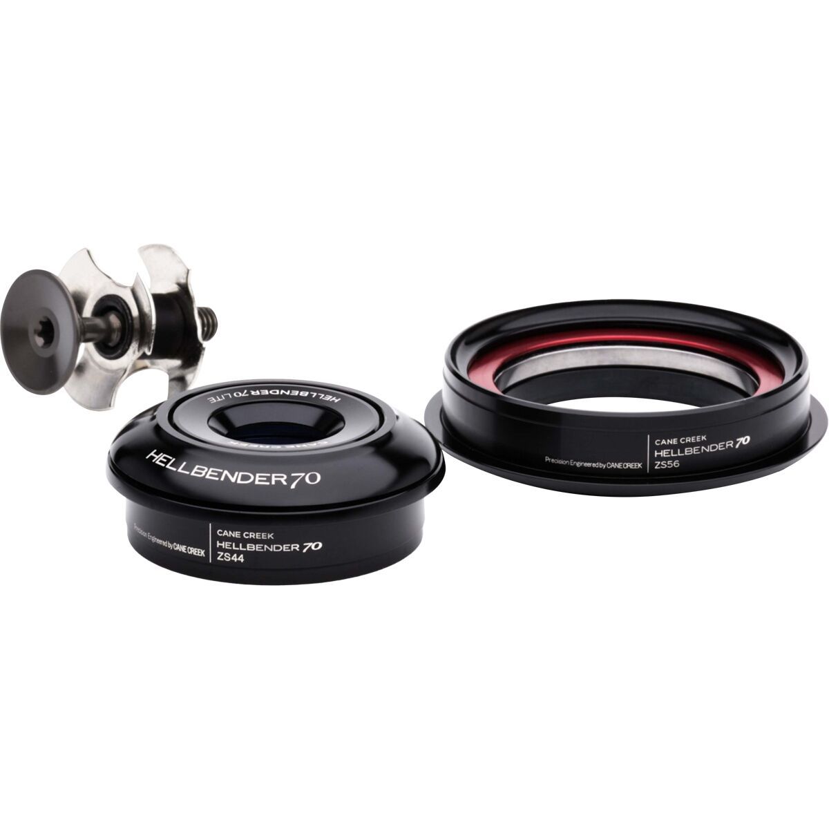 Image of Cane Creek Hellbender 70 Lite Headset Black, IS41/28.6, IS52/40