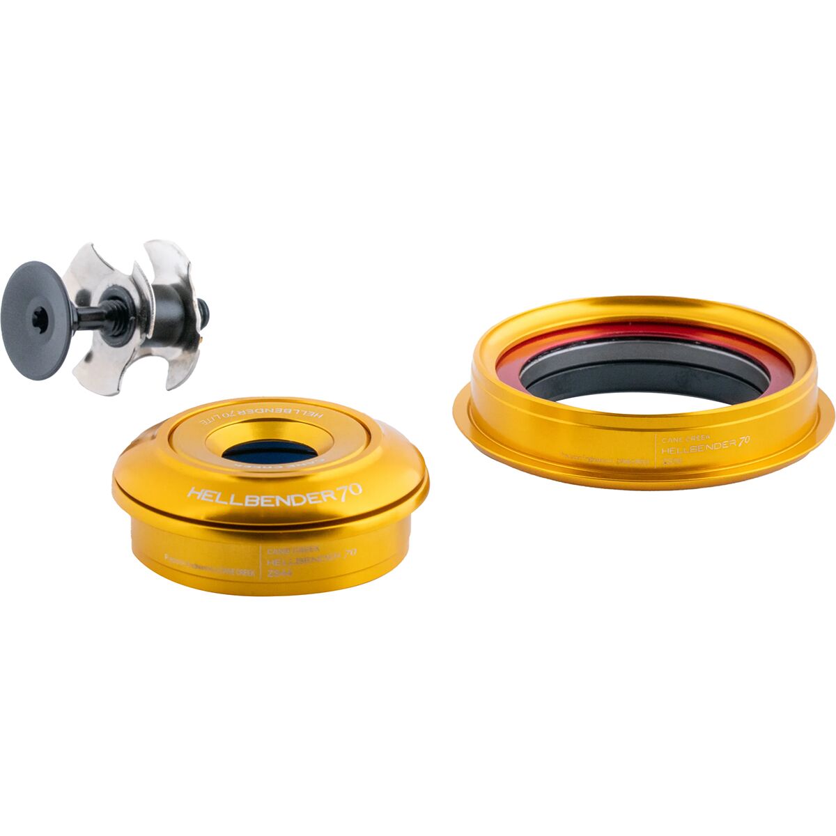 Image of Cane Creek Hellbender 70 Lite Headset Gold, IS41/28.6, IS52/40