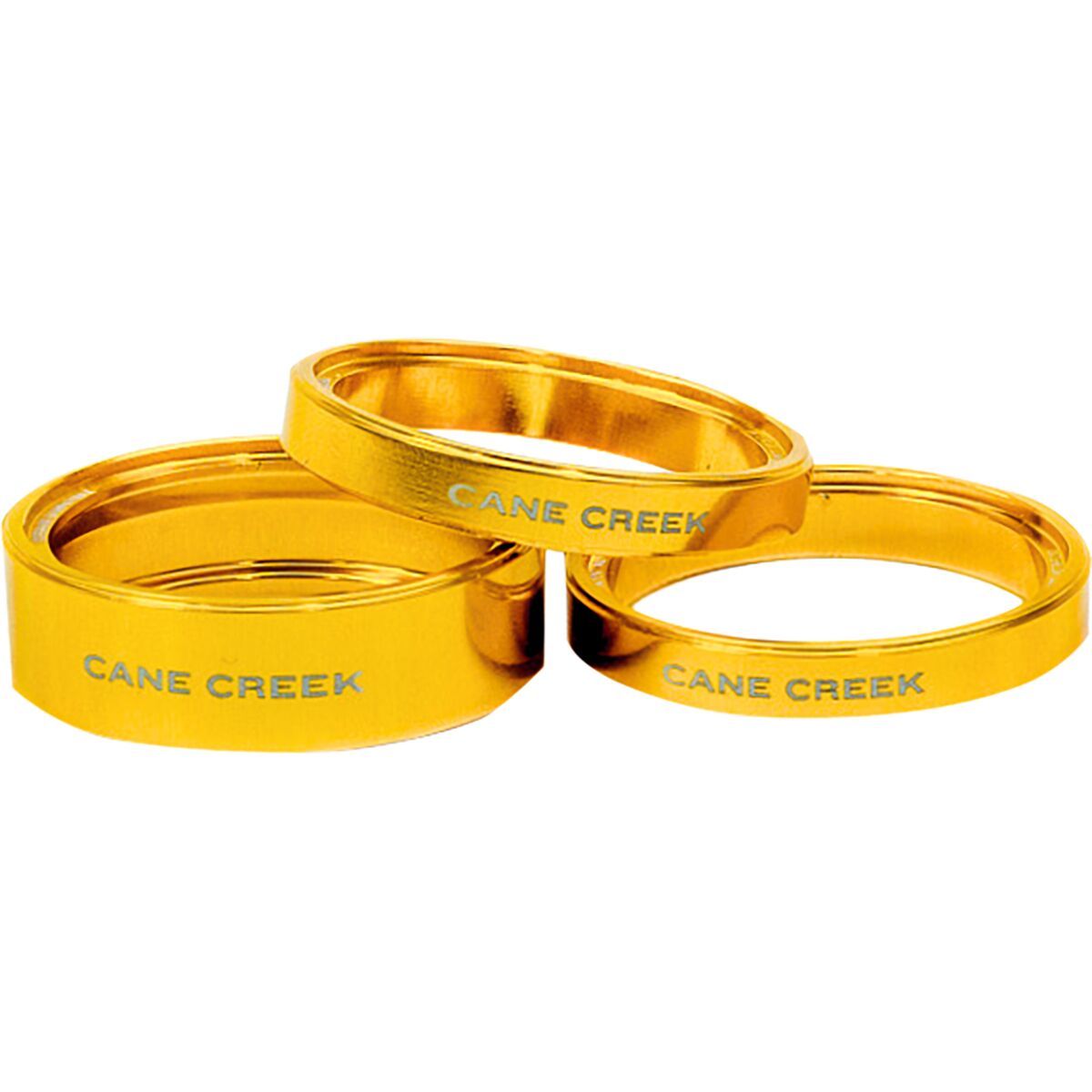 Image of Cane Creek Interlok Headset Spacer kit Gold, 1-10mm 2-5mm